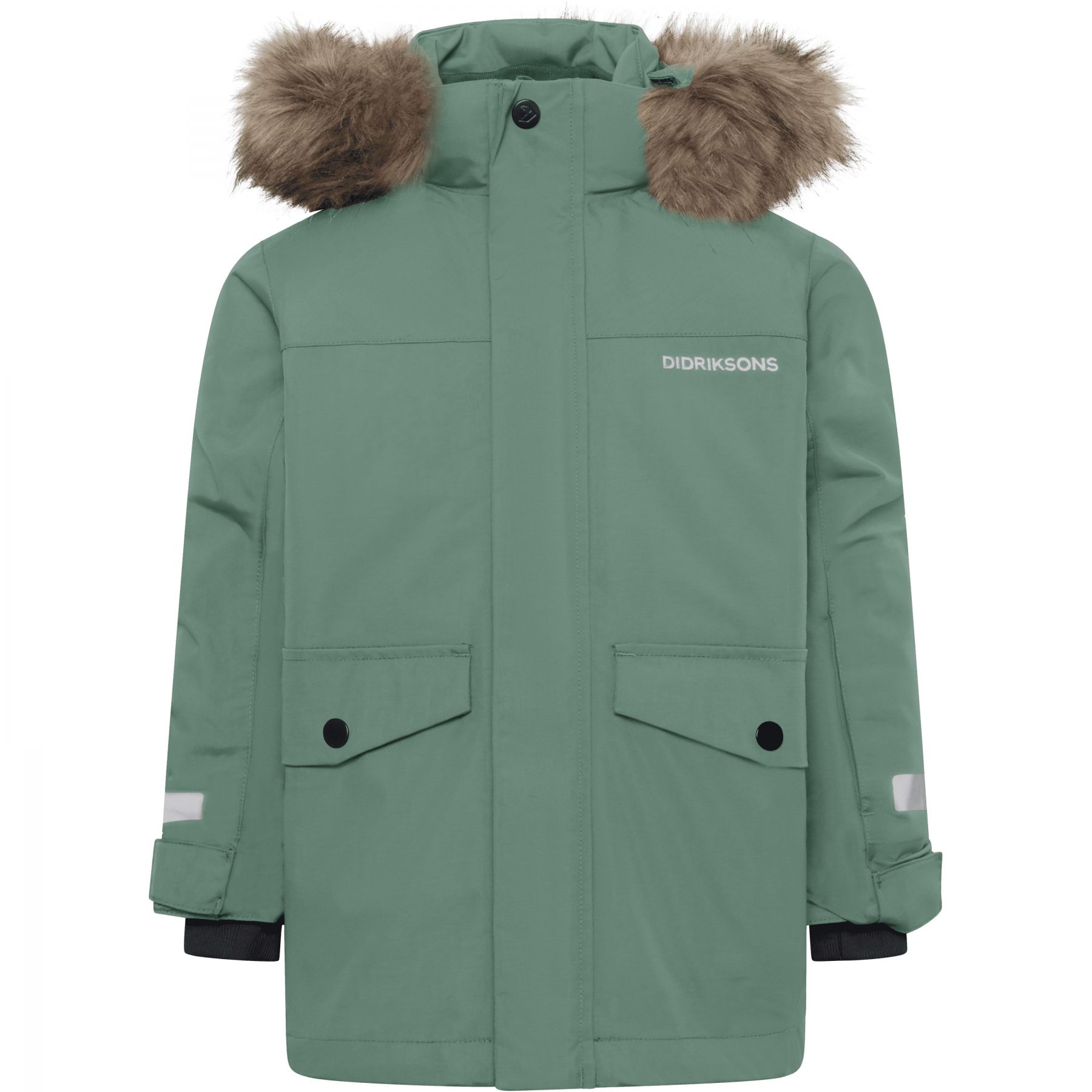 Didriksons Bjärven 5, parka, kinderen, donkergroen