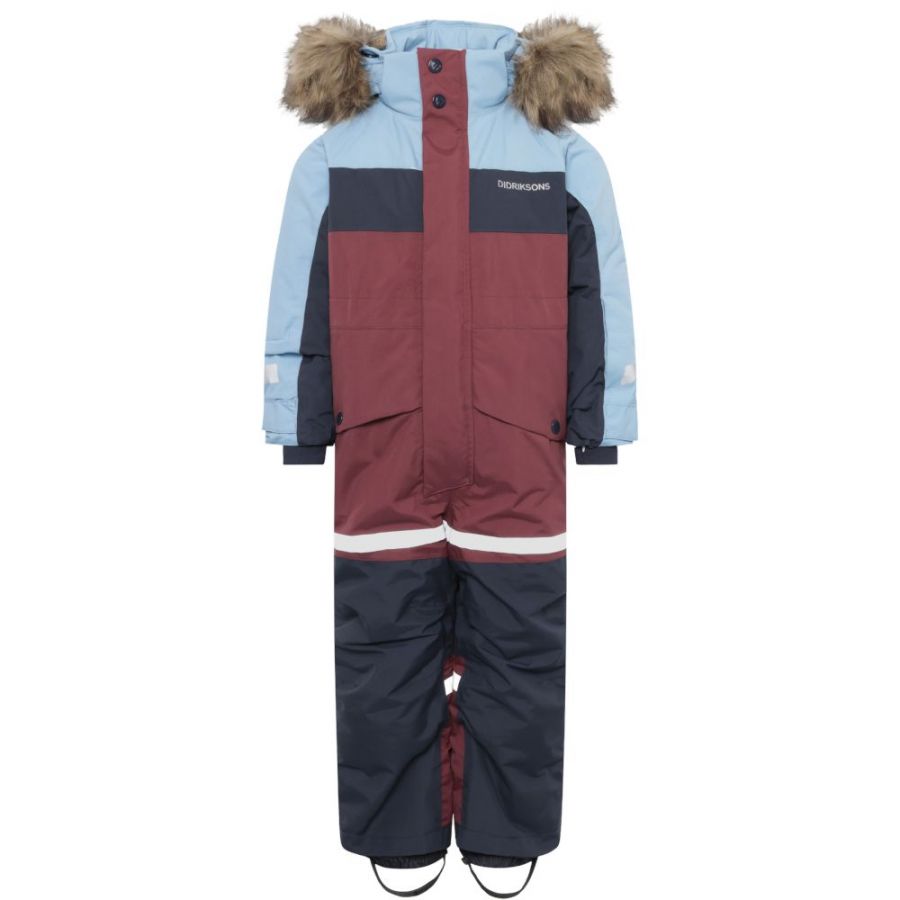 Didriksons Bjärven, winteroverall, junior, donkerrood