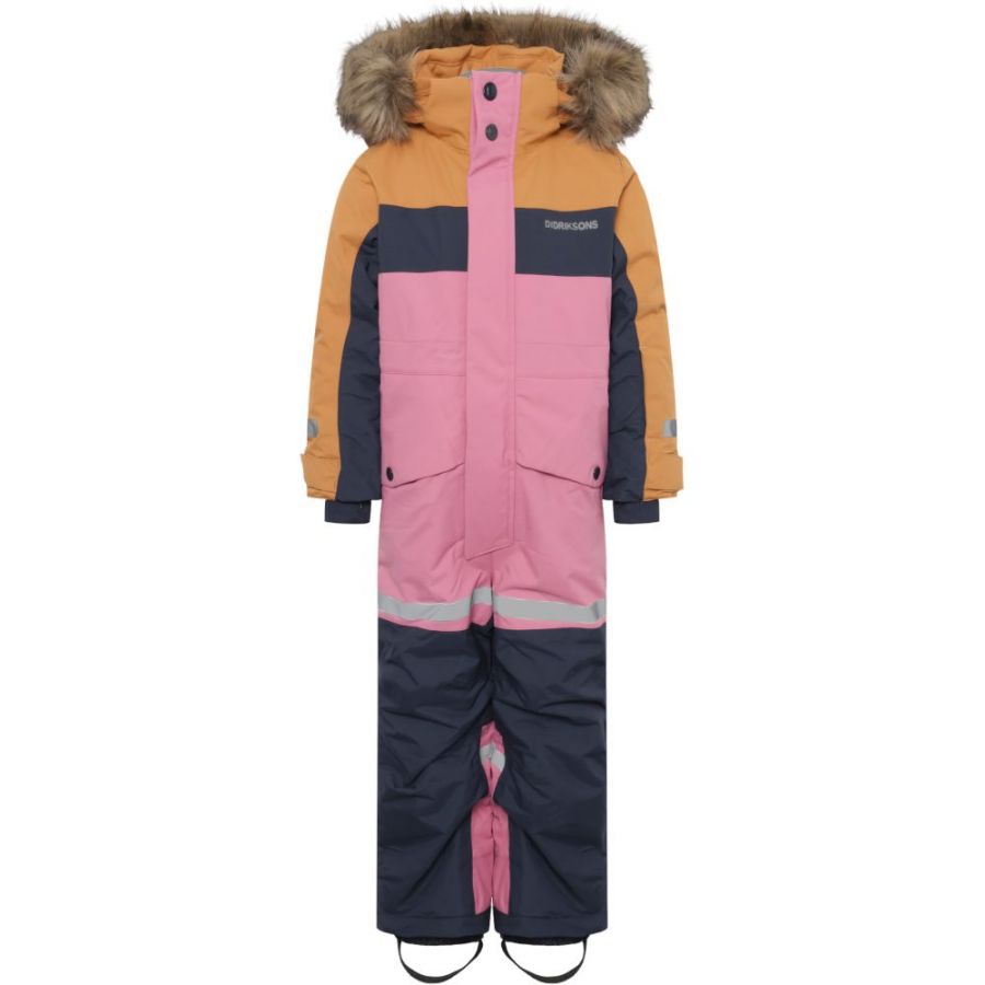 Didriksons Bjärven, winteroverall, junior, lichtroze