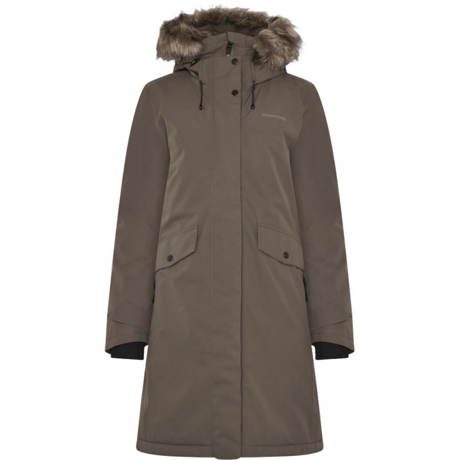 Didriksons Erika, parka, dames, bruin