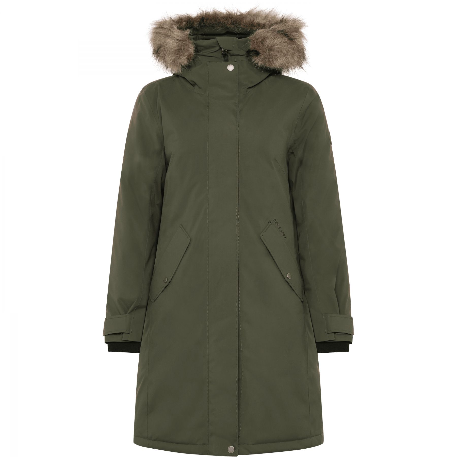 Didriksons Erna 2, parka, dames, donkergroen