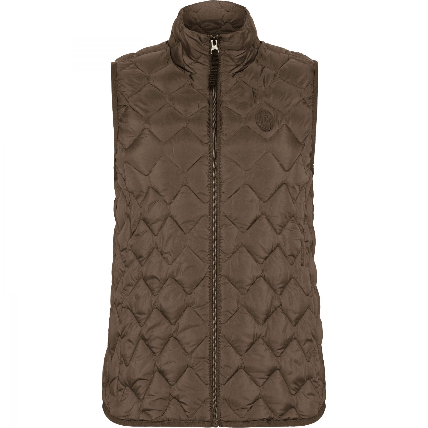 Didriksons Evy 2, synthetisch dons bodywarmer, dames, mocha