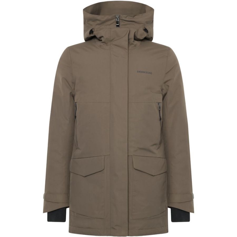 Didriksons Frida, parka, dames, bruin