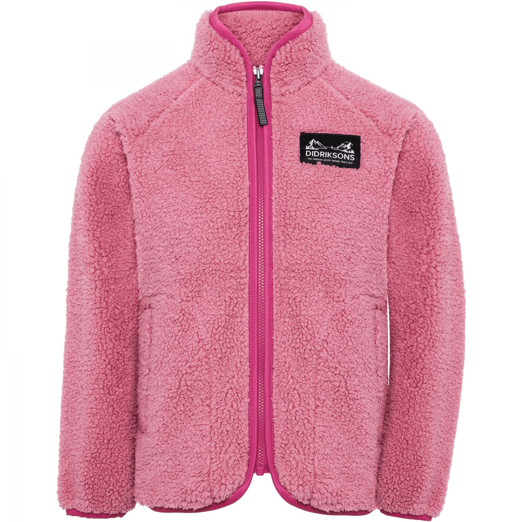 Didriksons Gibbs 2, fleecevest, kinderen, roze