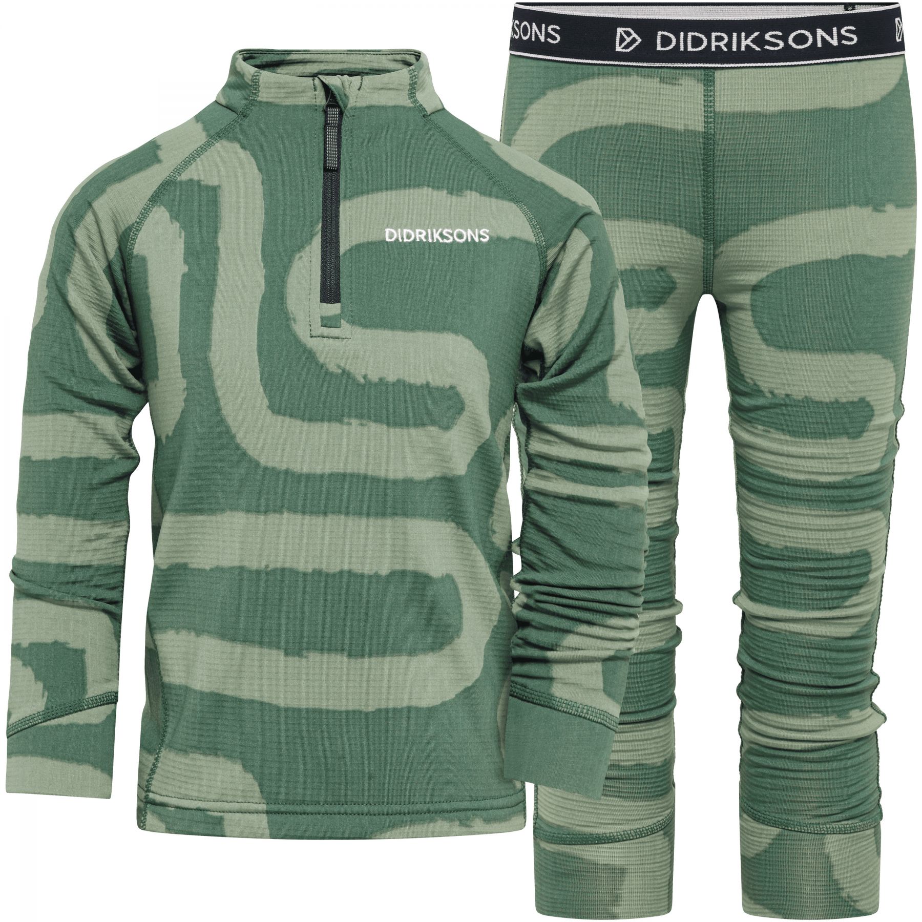 Didriksons Jadis 5, thermisch ondergoed set, kinderen, groen