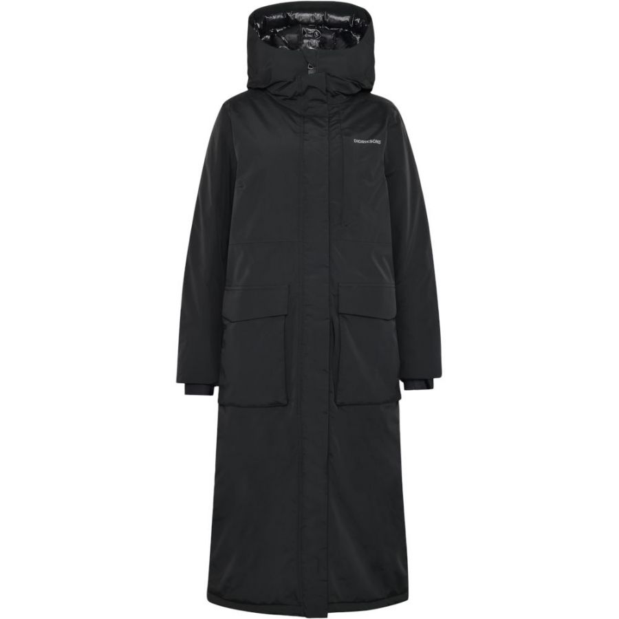 Didriksons Leya, parka, dames, zwart