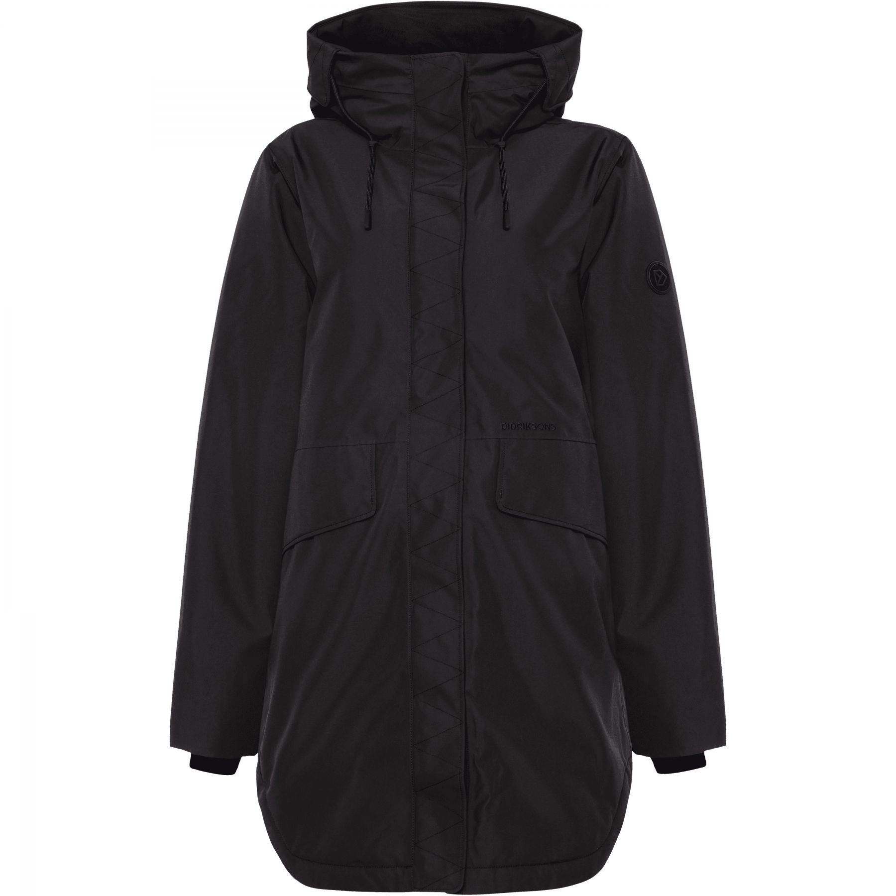 Didriksons Lilian, parka, dames, zwart