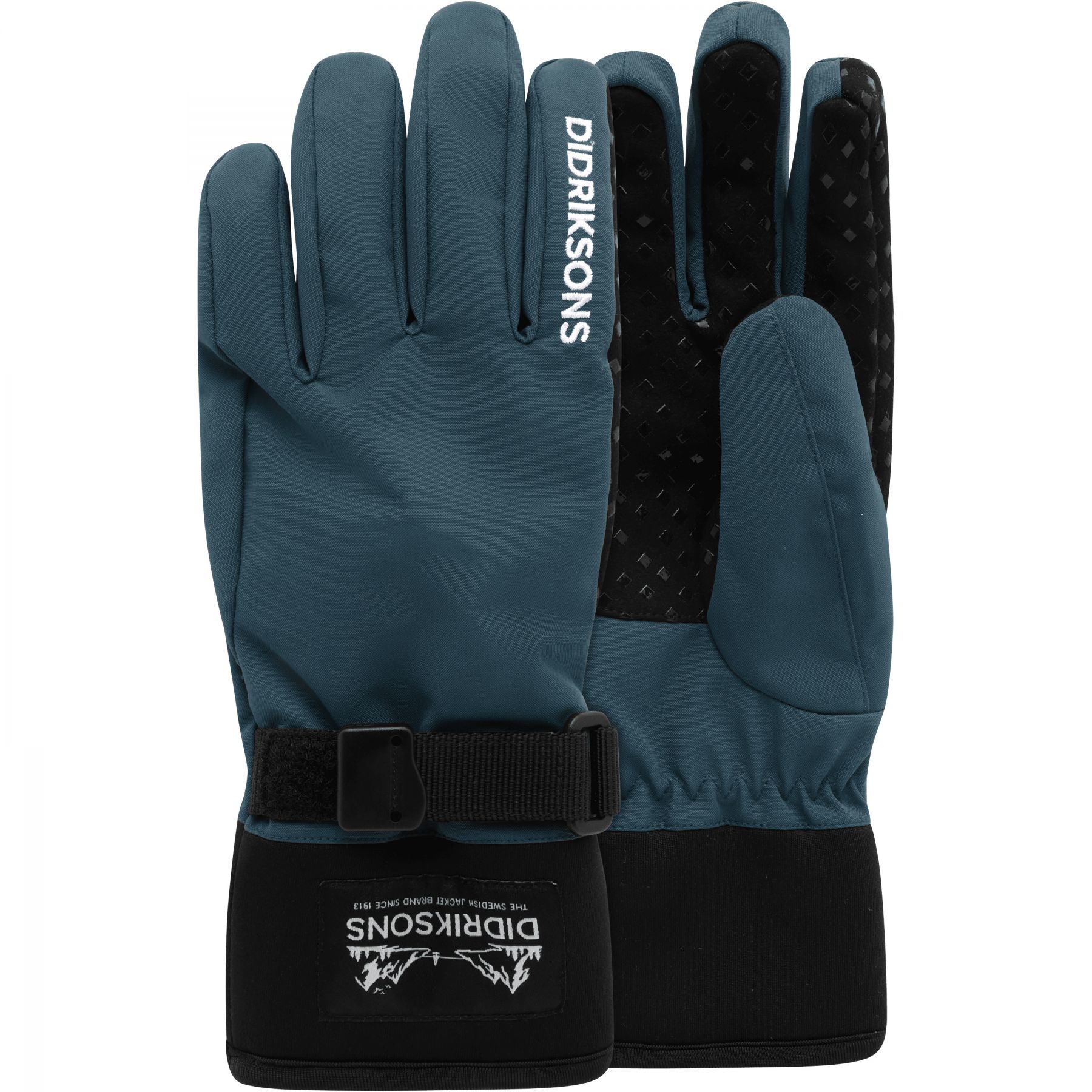 Didriksons Lovas 3, skihandschoenen, junior, blauw