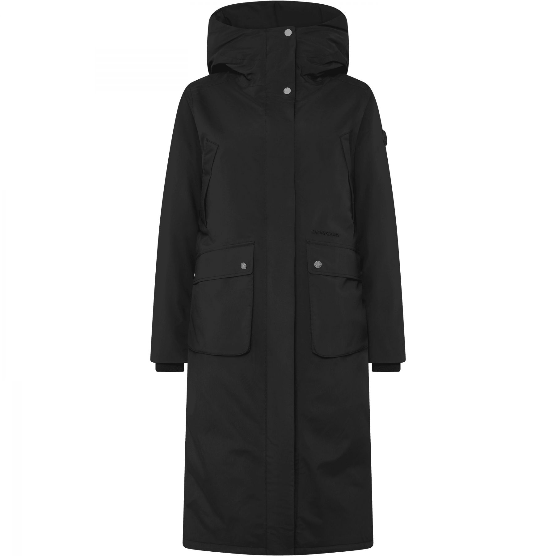 Didriksons Melody 2 Long, parka, dames, zwart