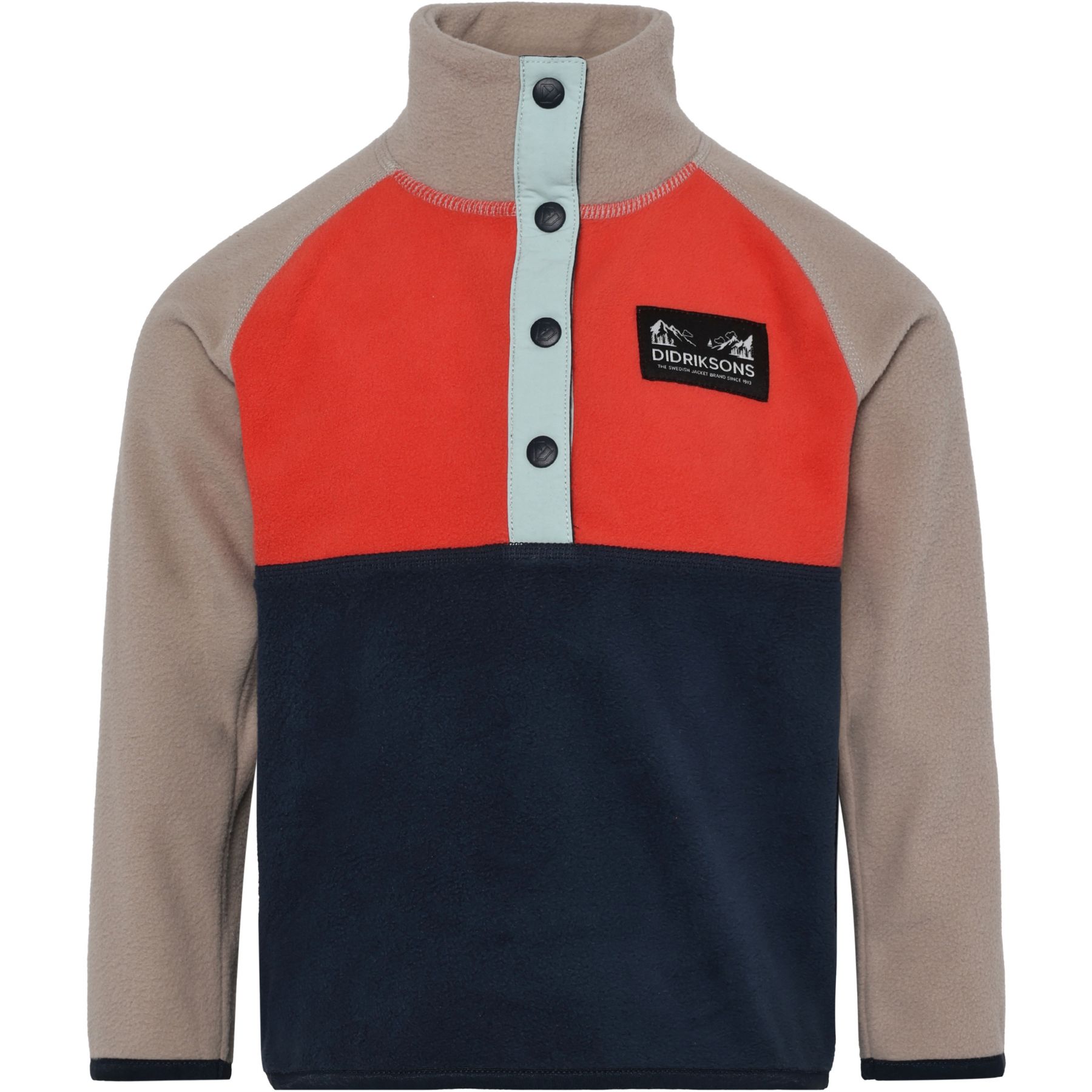 Didriksons Monte, fleecetrui, junior, oranje