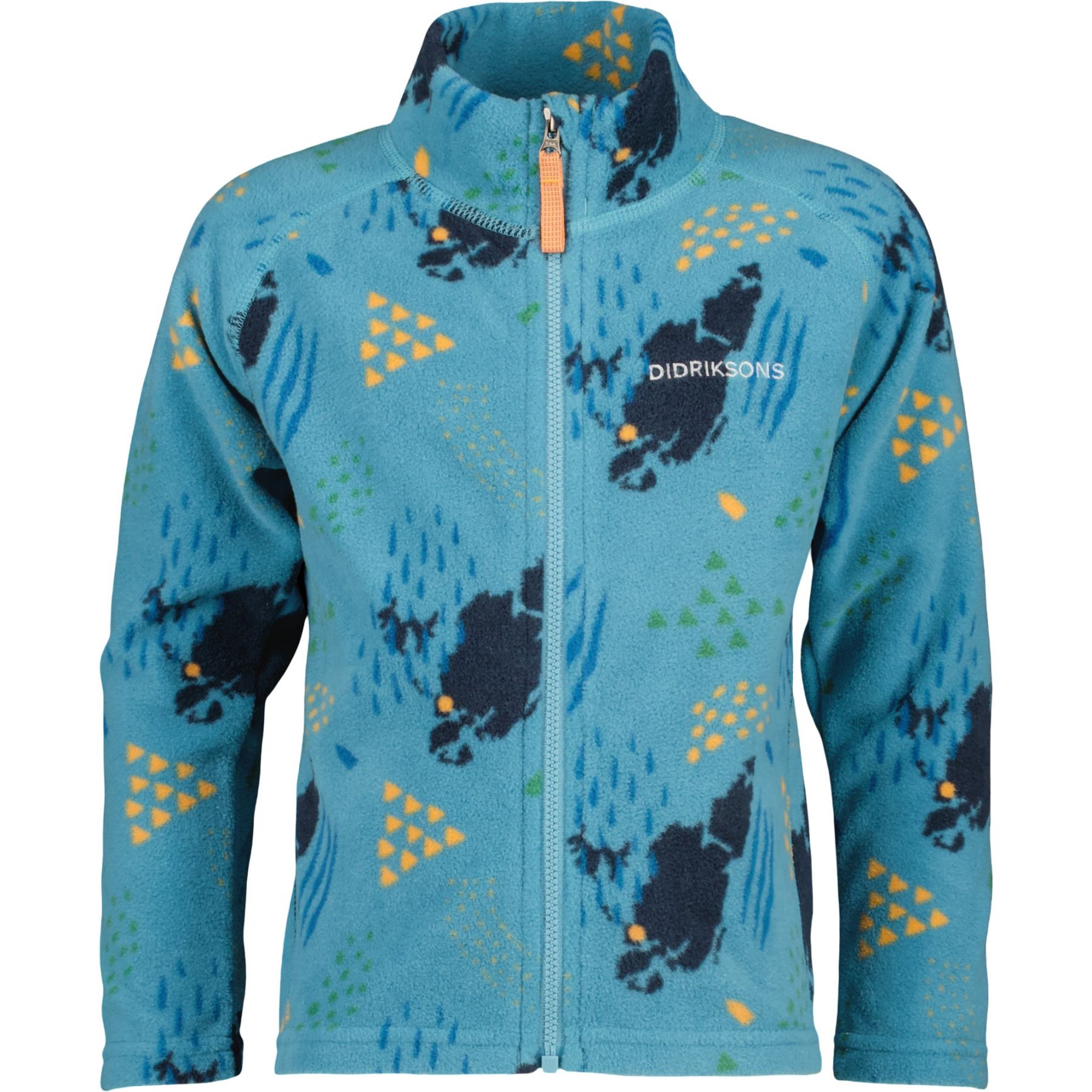 Didriksons Monte PR, fleecejack, junior, Grundsund blauw