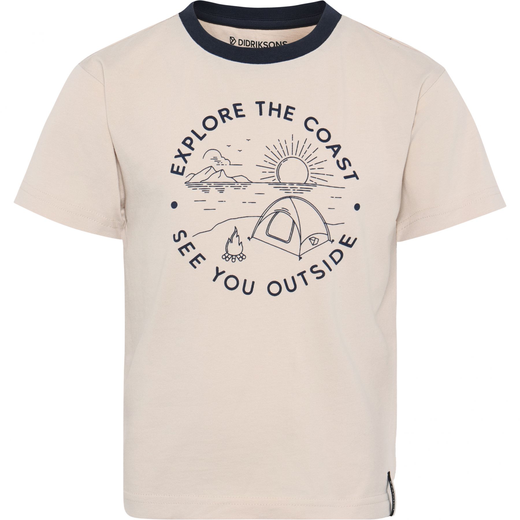 Didriksons Mynta, t-shirt, junior, beige