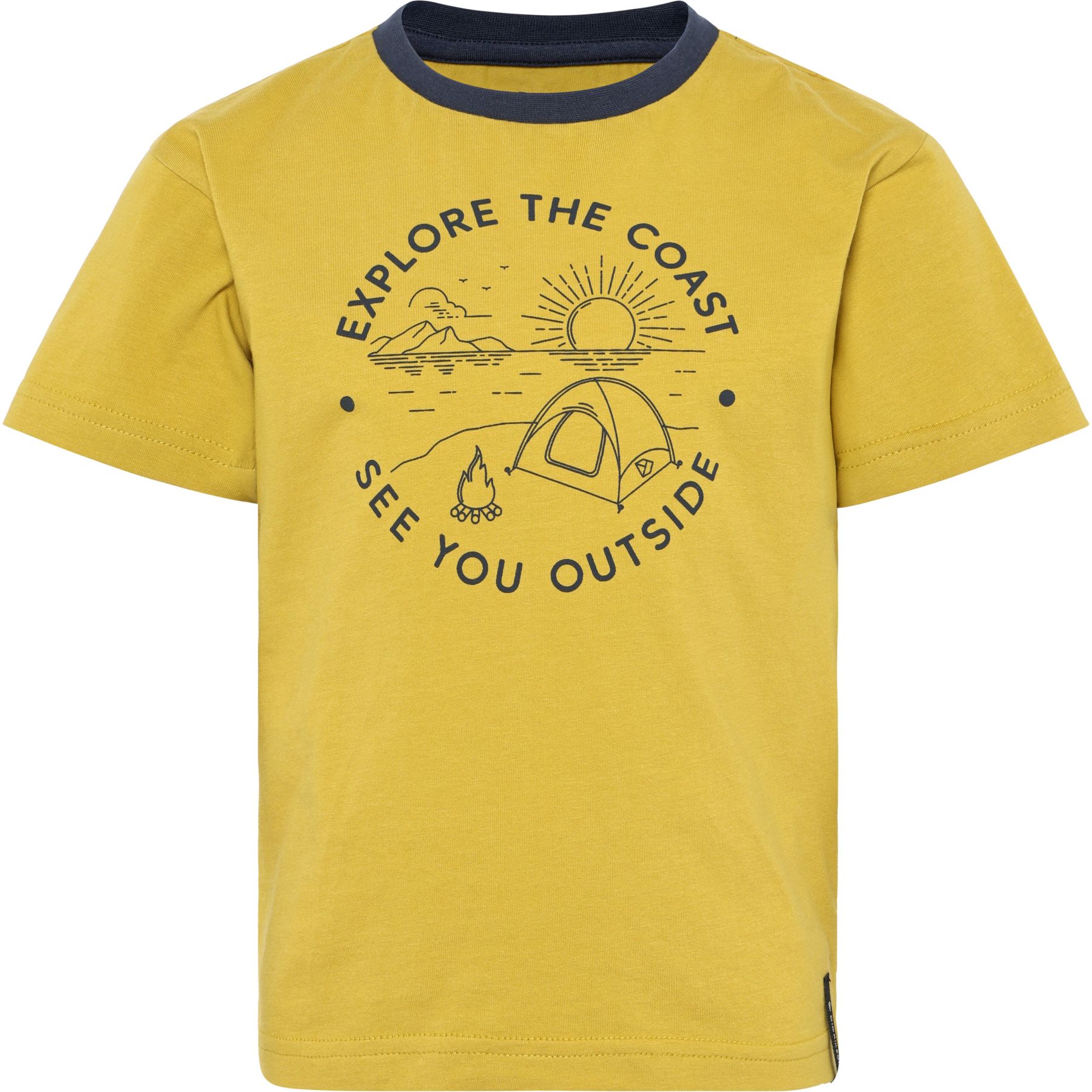 Didriksons Mynta, t-shirt, junior, geel