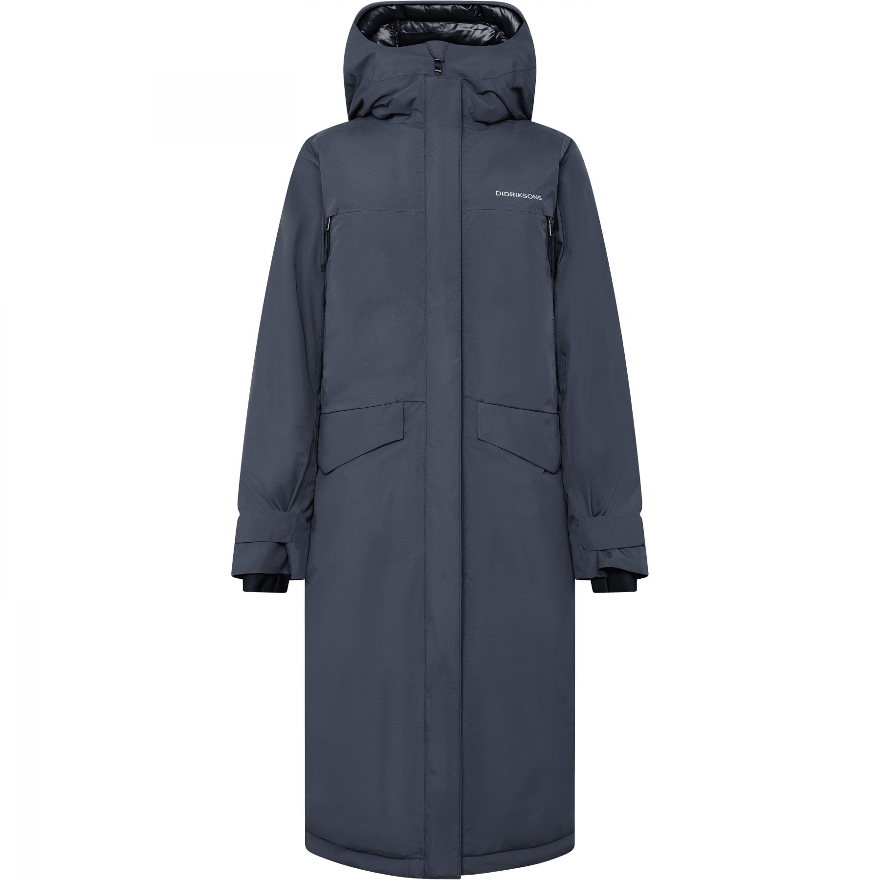 Didriksons Neja long, parka, dames, blauw