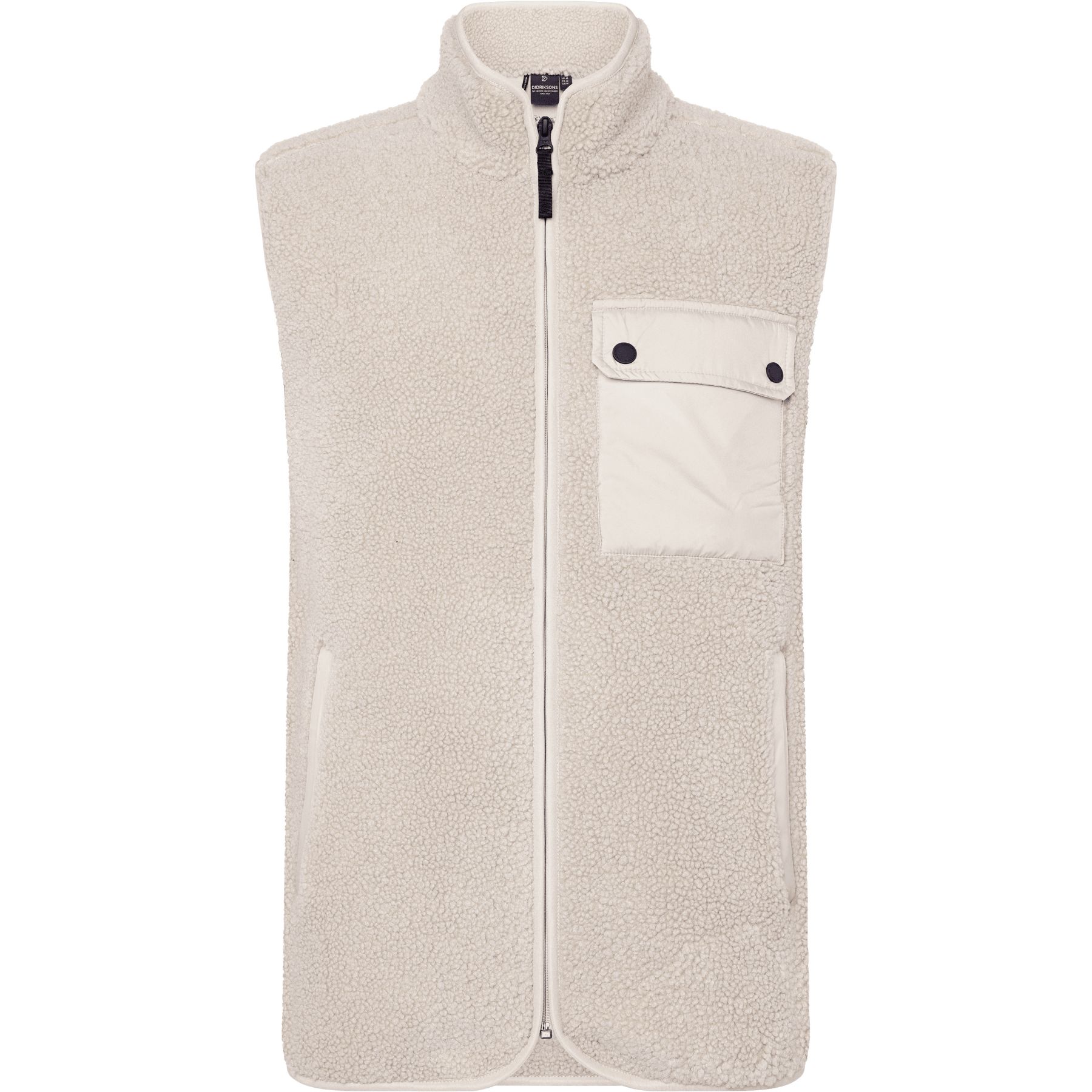 Didriksons Rasmus 2, fleecevest, heren, clay beige