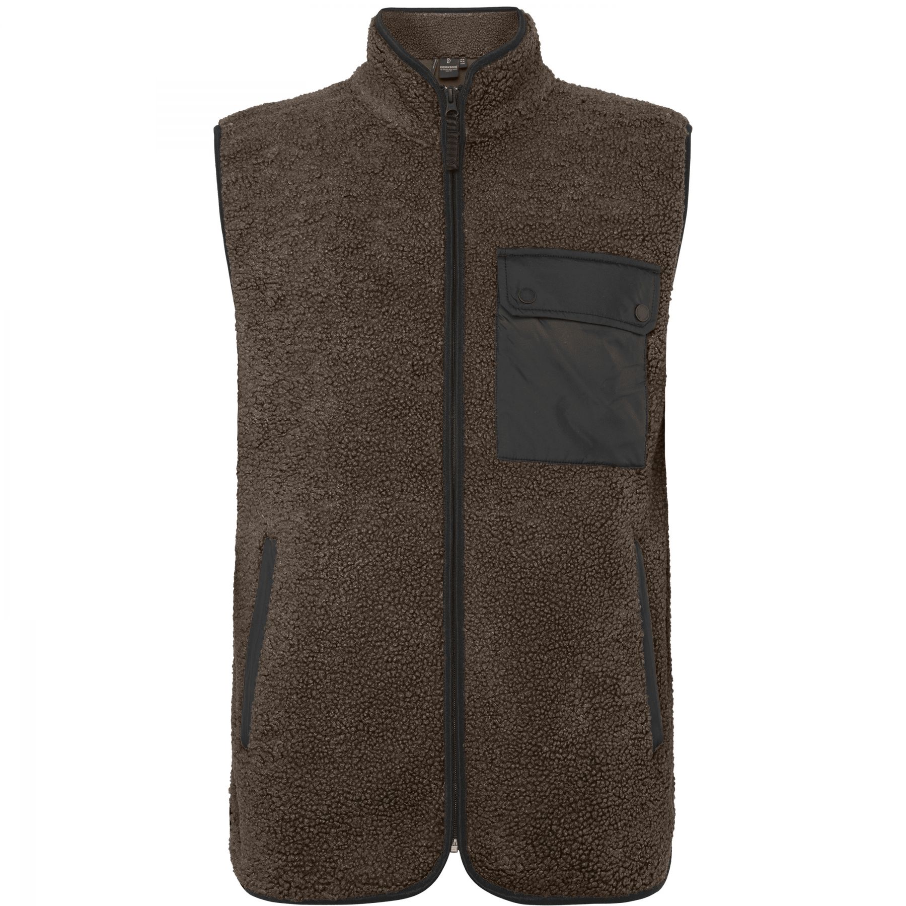 Didriksons Rasmus 2, fleecevest, heren, mocha