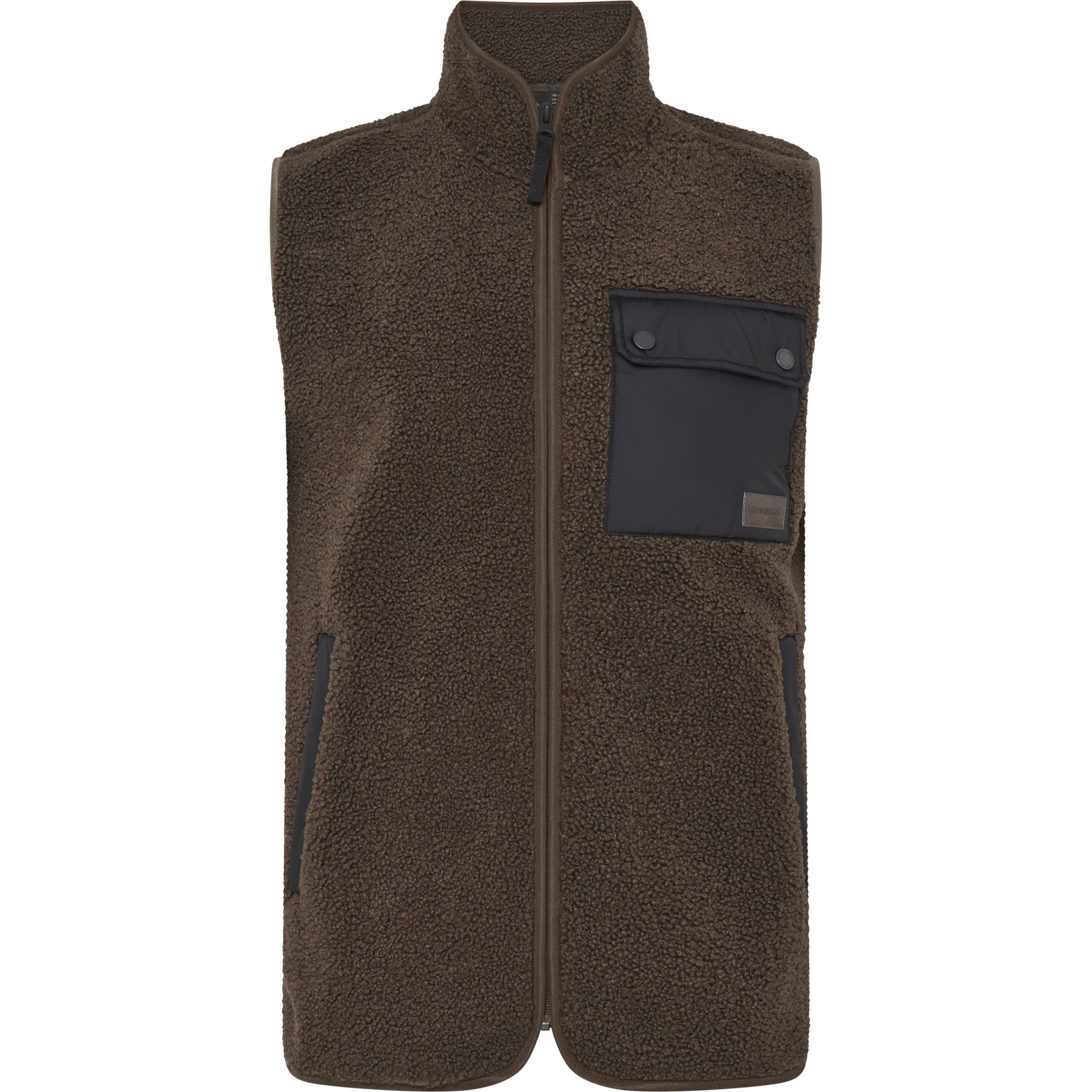 Didriksons Rasmus, fleecevest, heren, dark mocha