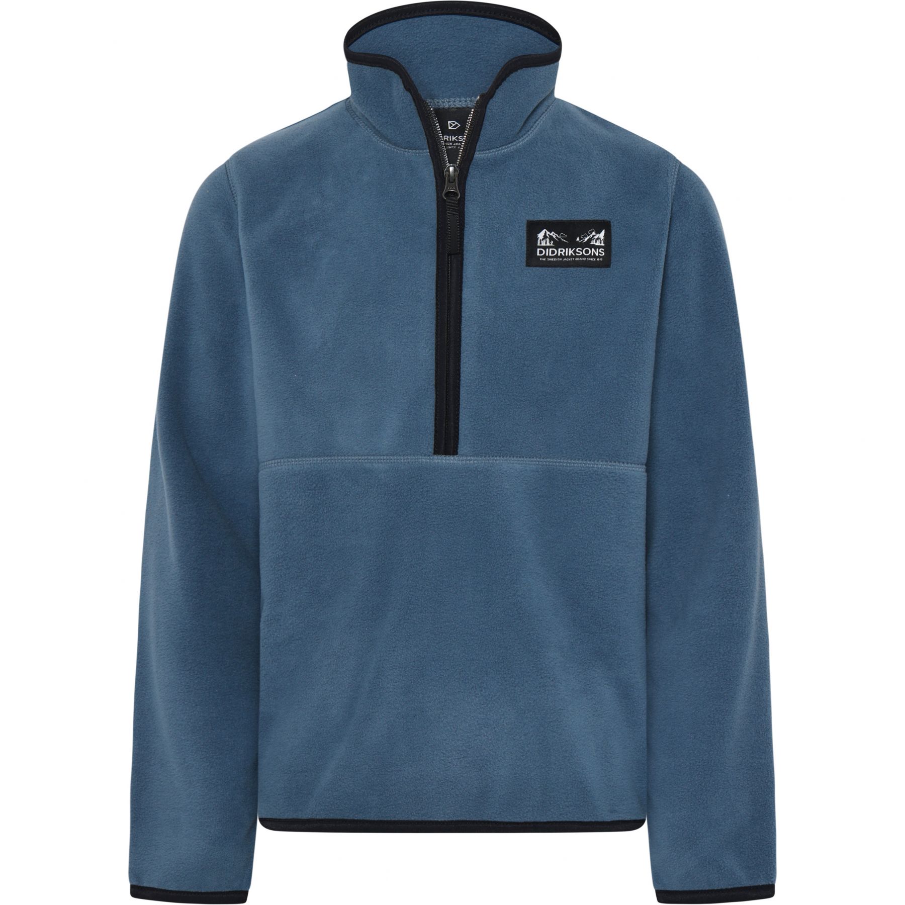 Didriksons Rubi, fleecetrui, junior, blauw