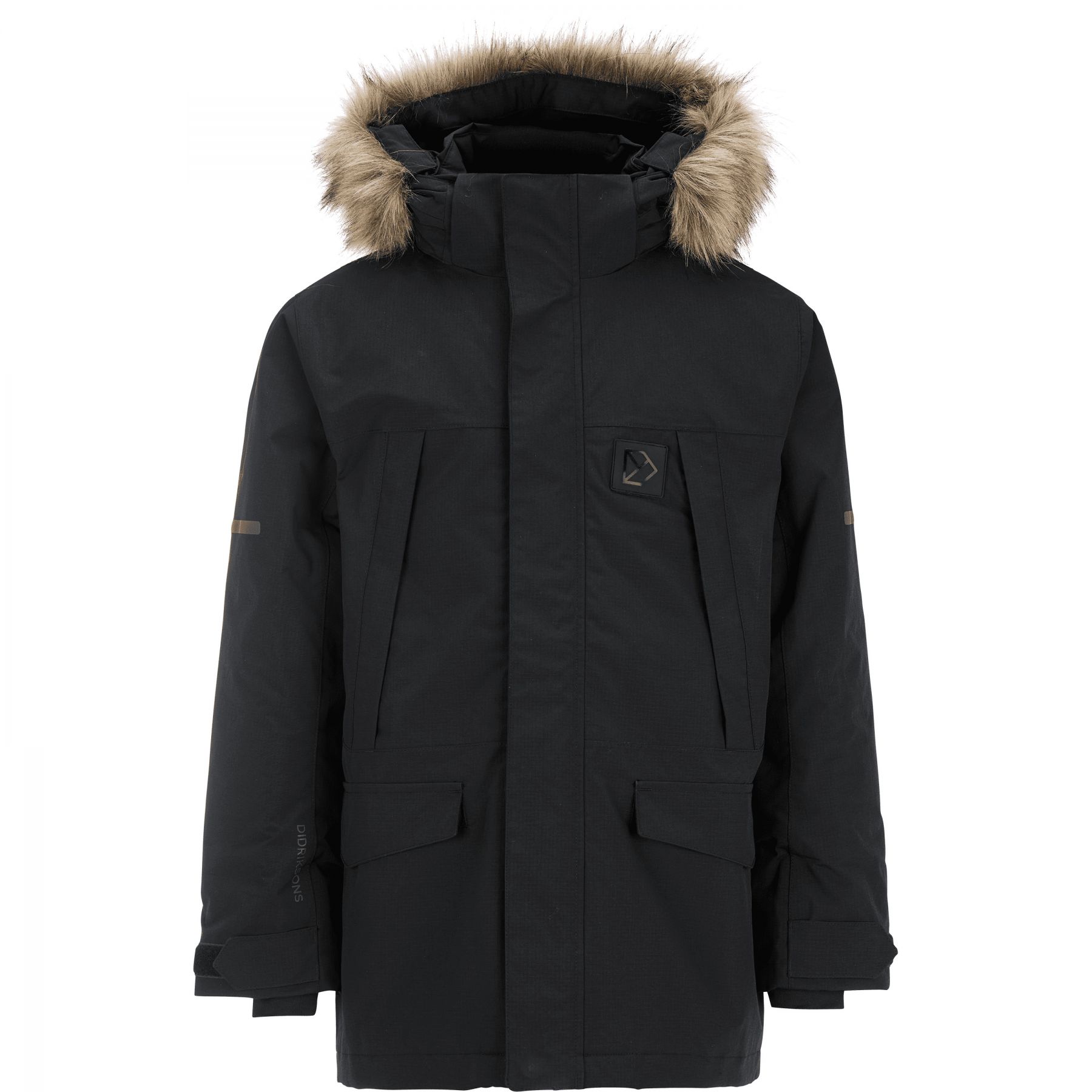 Didriksons Sylvin 2, parka, junior, zwart