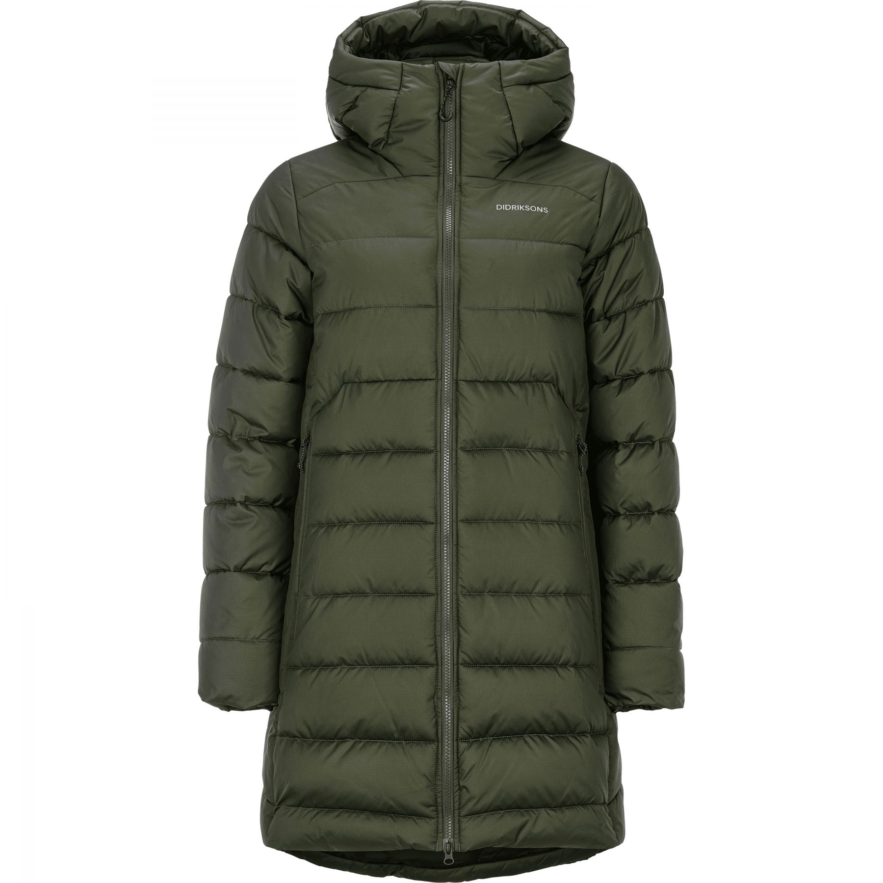 Didriksons Tejla, parka, dames, donkergroen