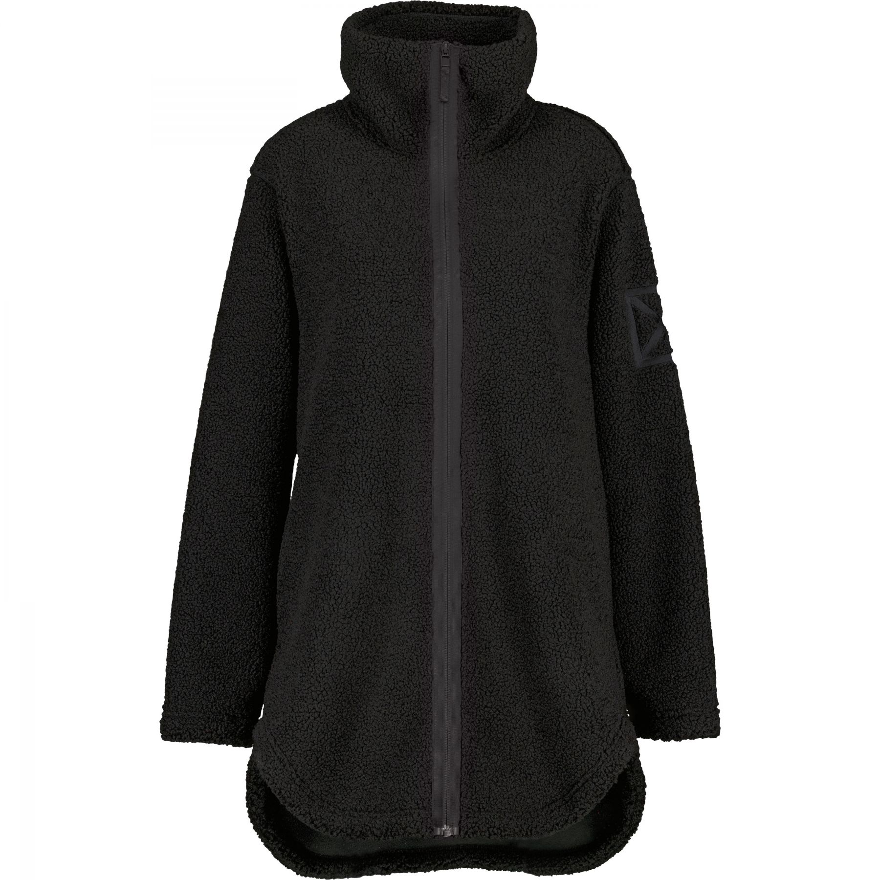 Didriksons Umi, fleecejas, dames, zwart