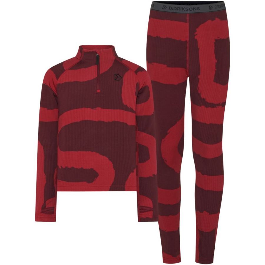 Didriksons Yotta, set, junior, donkerrood