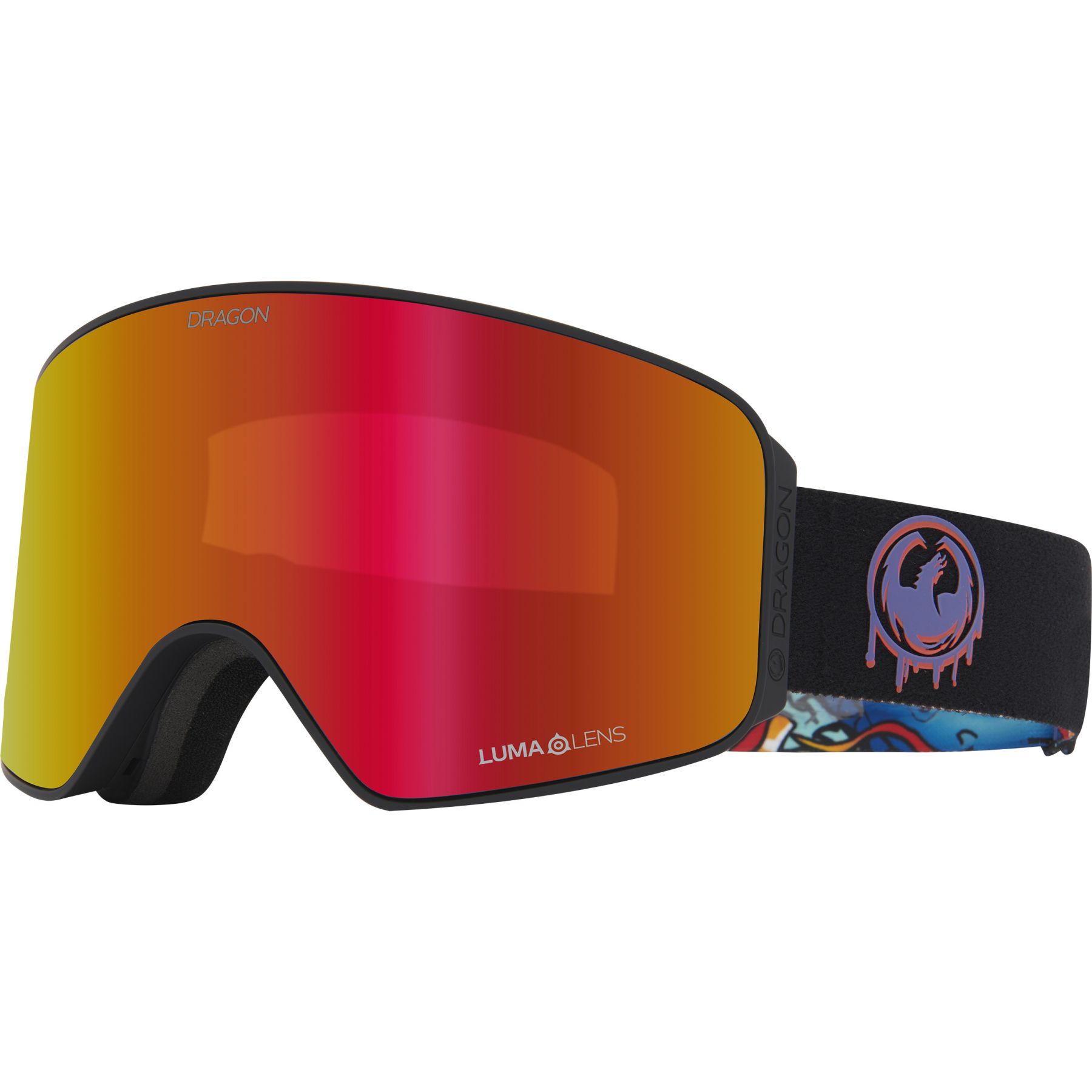 Dragon Alliance NFX MAG OTG Skibril - Rattled/Red Ionized & Amber