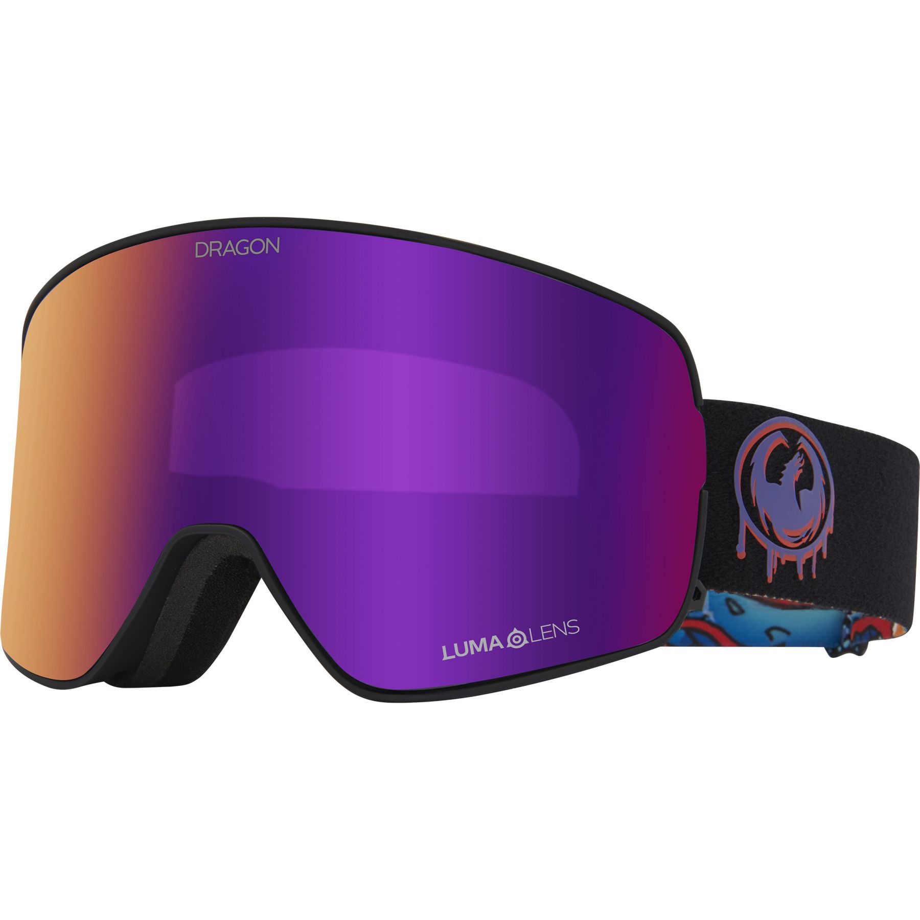 Dragon Alliance NFX2 Skibril - Rattled/Purple Ionized & Violet