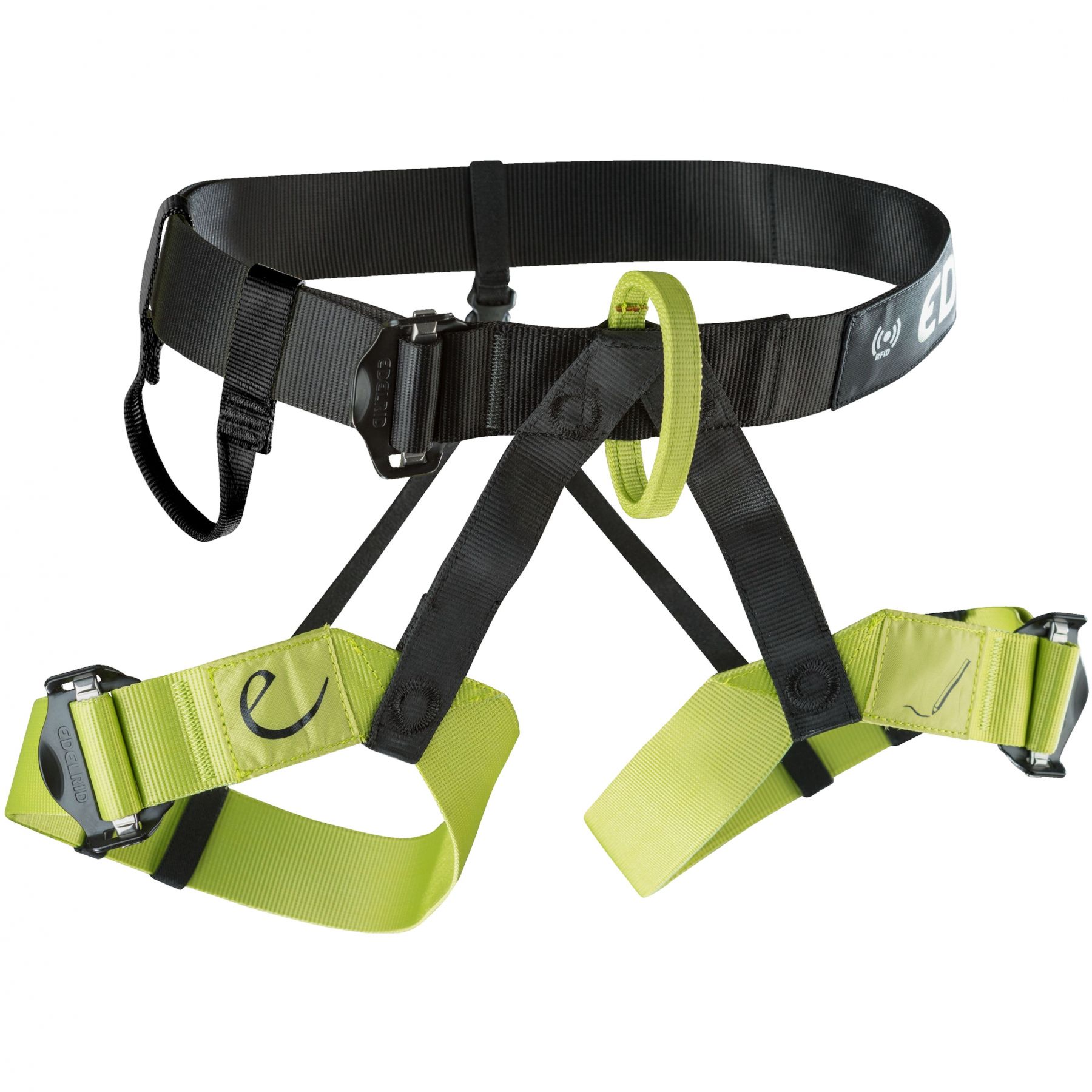 Edelrid Joker VARIO, klimgordel, unisex, zwart/groen