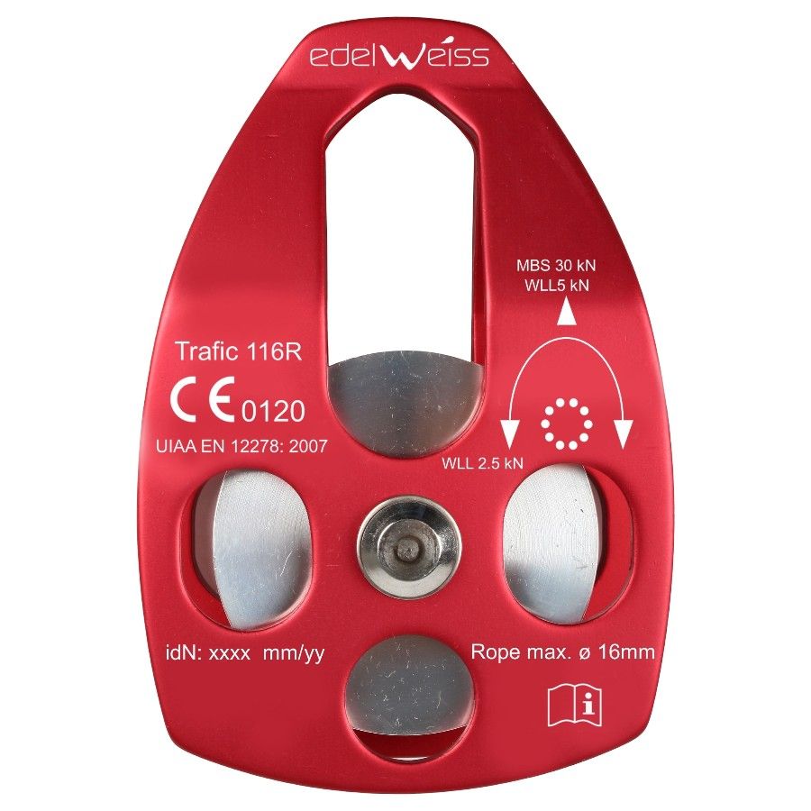 Edelweiss Poulie Simple Trafic 116R, klimuitrusting