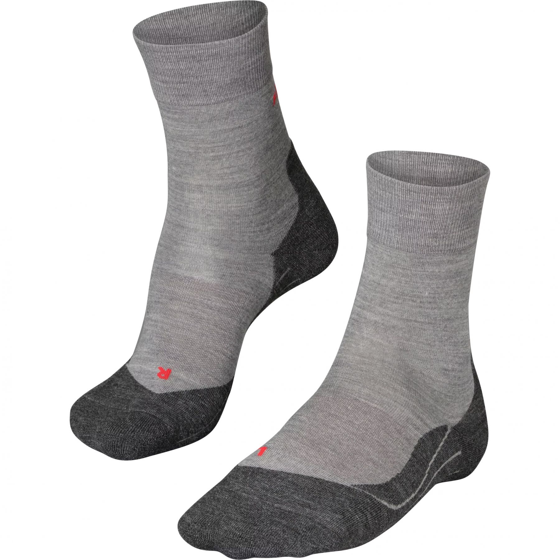 Falke RU4 Endurance Wool, hardloopsokken, heren, lichtgrijs