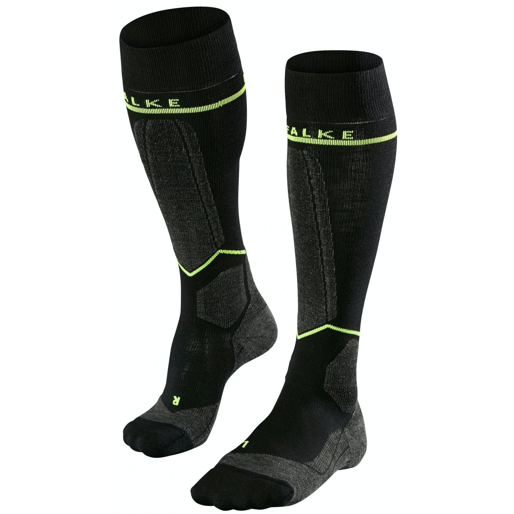 Falke SK Energising, skisokken, Heren, Zwart