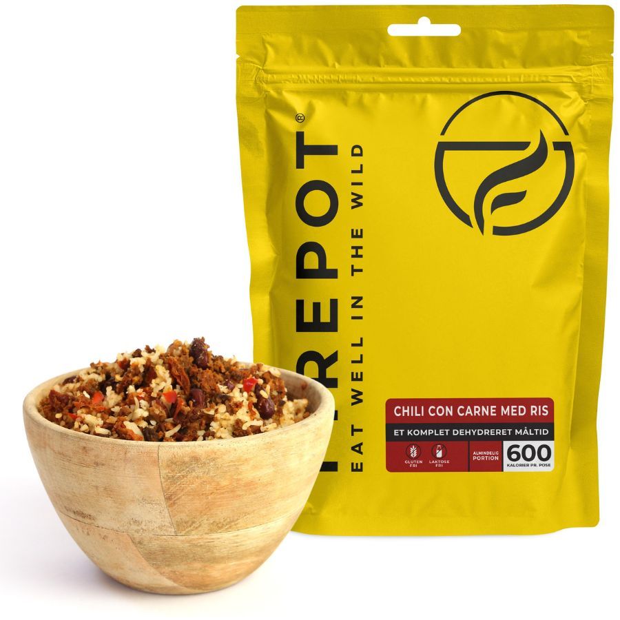 Firepot Chili con Carne met Rijst, gevriesdroogd voedsel, Reg
