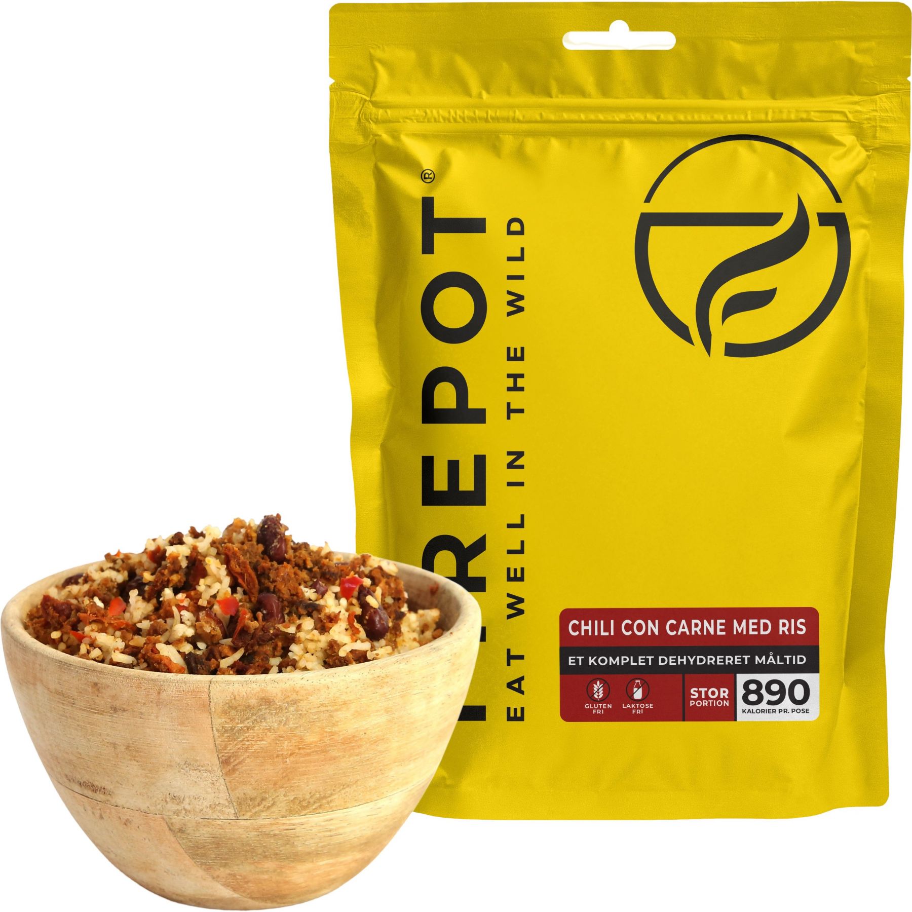 Firepot Chili con Carne met Rijst, gevriesdroogd voedsel, XL