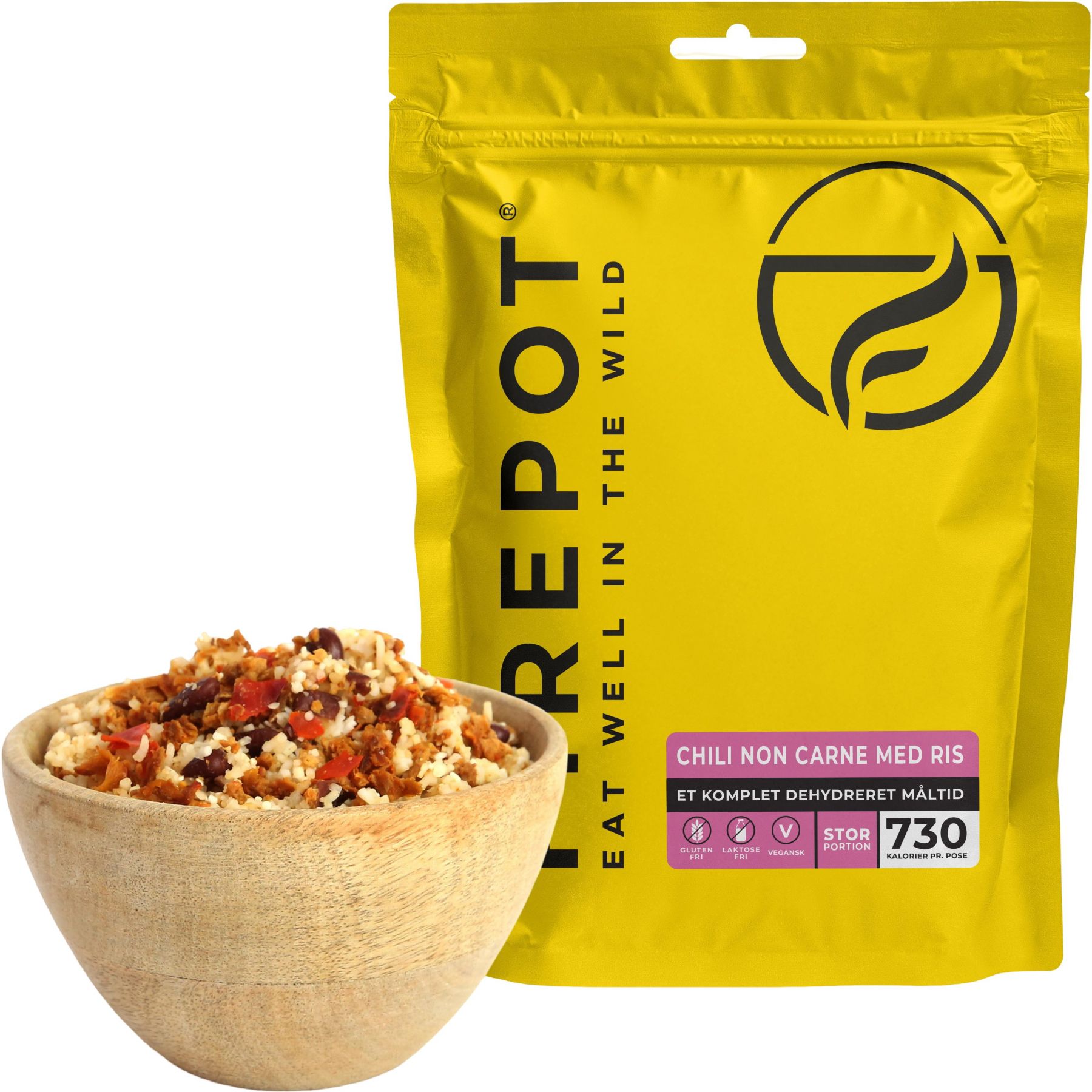 Firepot Chili non Carne met Rijst, gevriesdroogd voedsel, XL