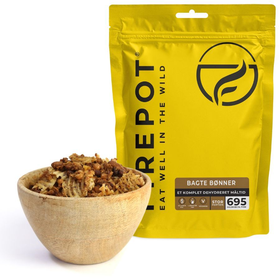 Firepot Gebakken Bonen, gevriesdroogd voedsel, XL