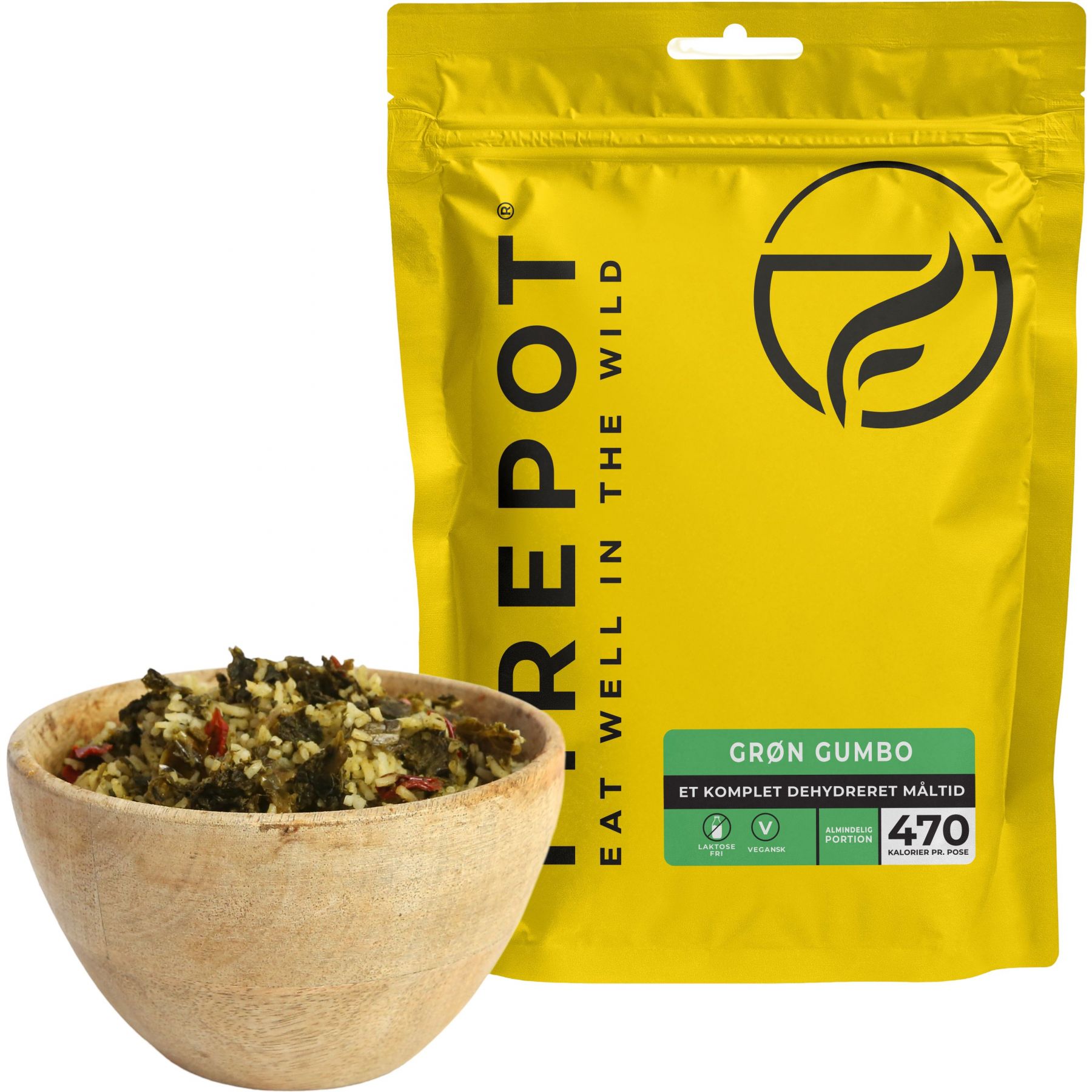 Firepot Groene Gumbo, gevriesdroogd voedsel, Reg