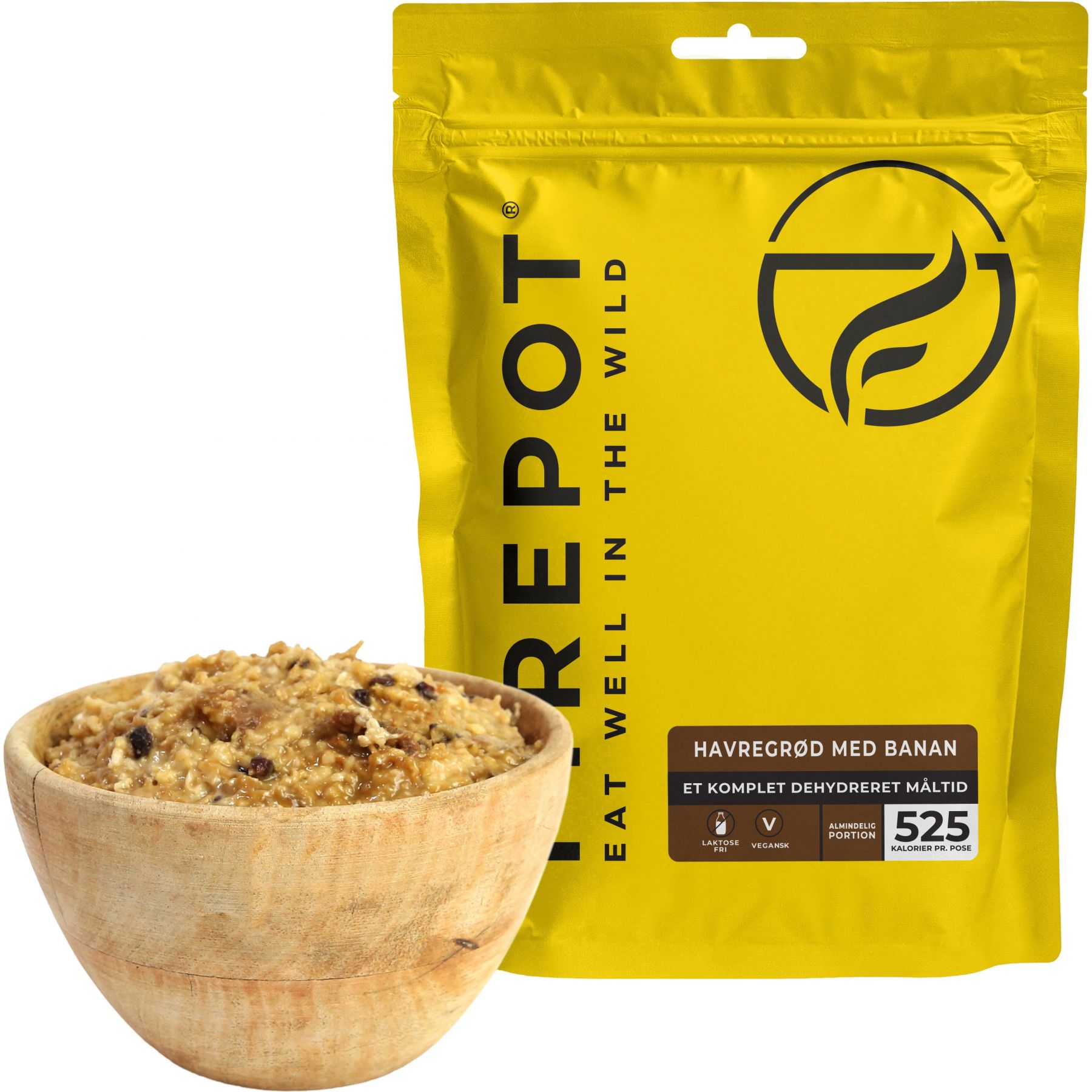 Firepot Havermout met Banaan, gevriesdroogd voedsel, Reg