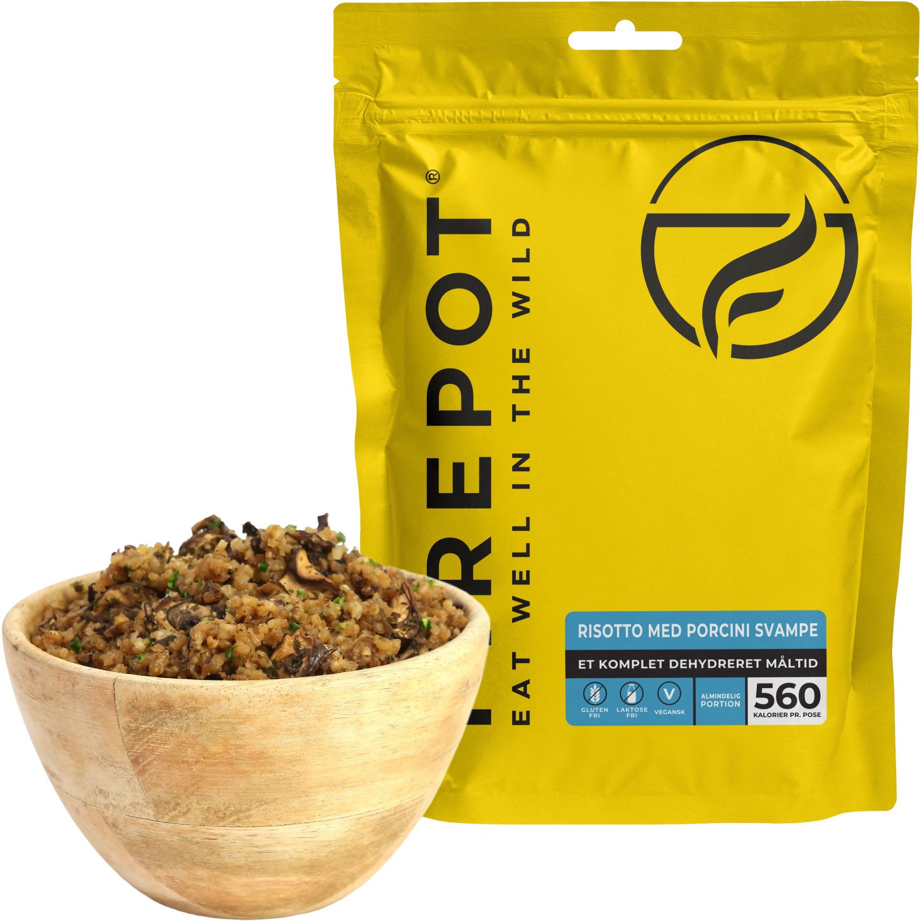 Firepot Risotto met Porcini Paddenstoelen, gevriesdroogd voedsel, Reg