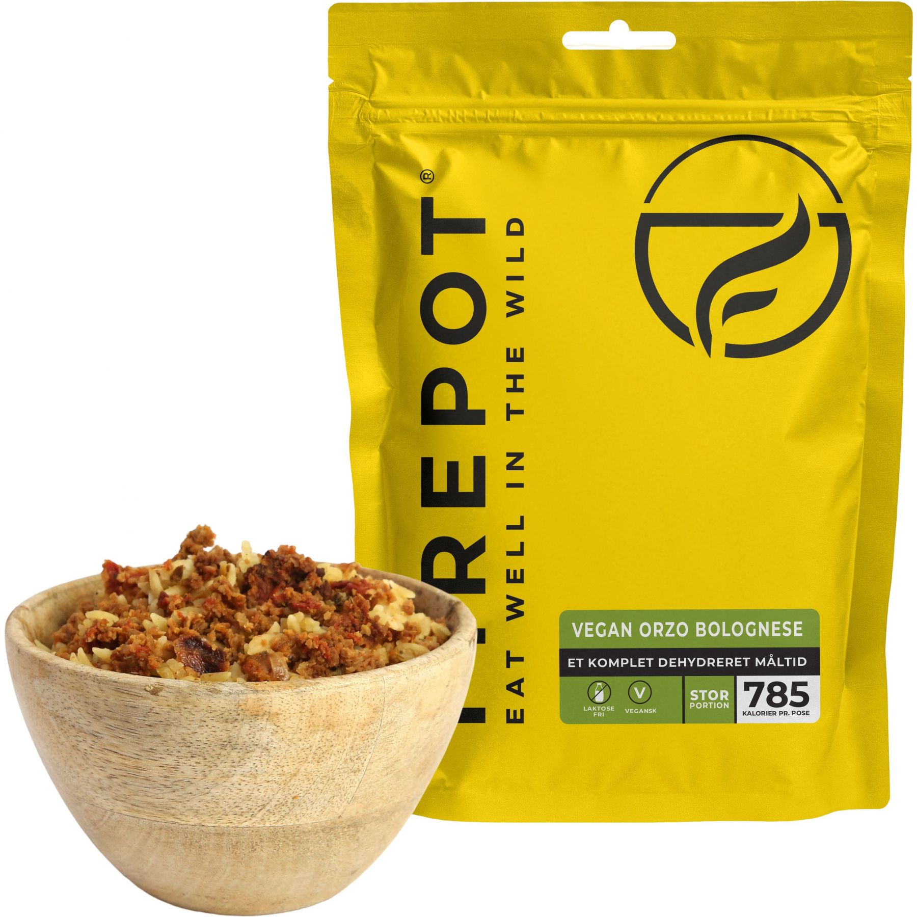 Firepot Veganistische Orzo Bolognese, gevriesdroogd voedsel, XL
