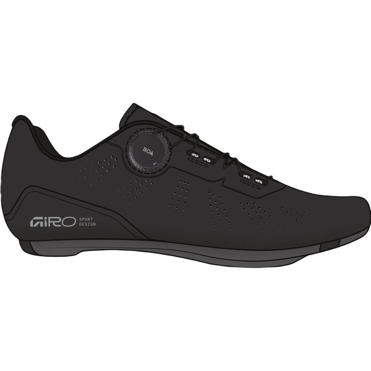 Giro Cadet Ii Raceschoenen Zwart EU 45