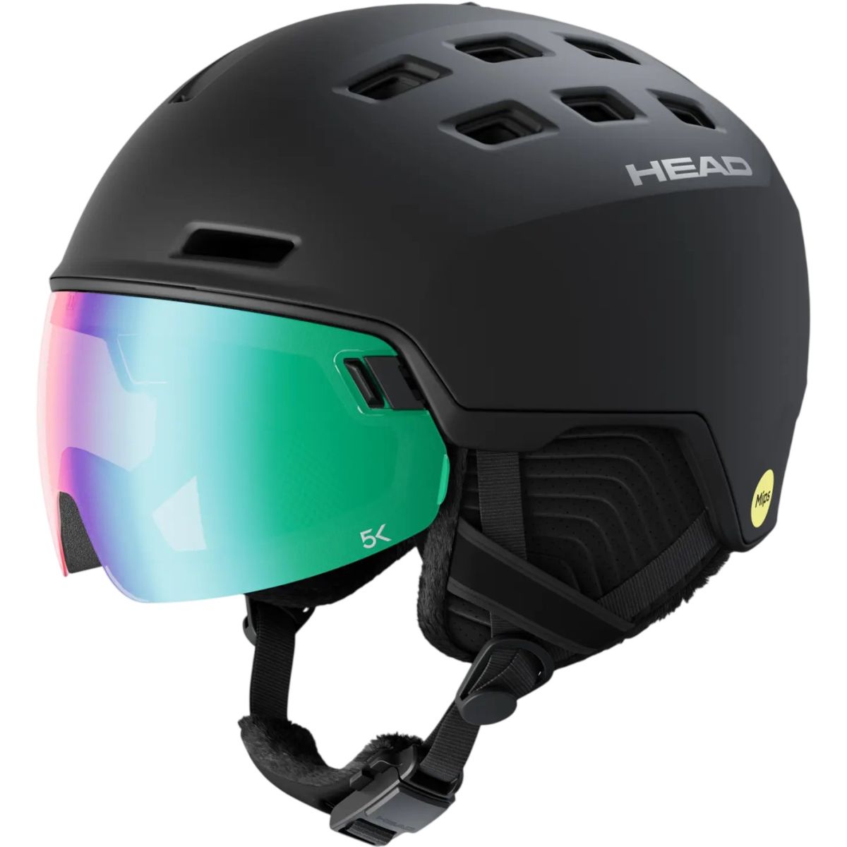 Head Radar 5K Photo MIPS, skihelm met vizier, zwart