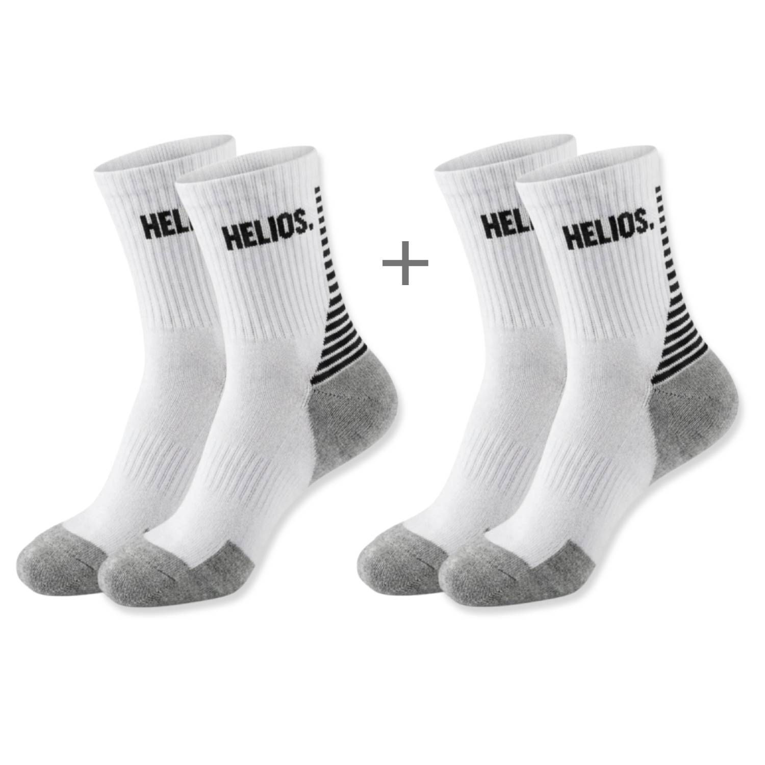 HELIOS Coolmax, hardloopsokken, 2 paar, wit
