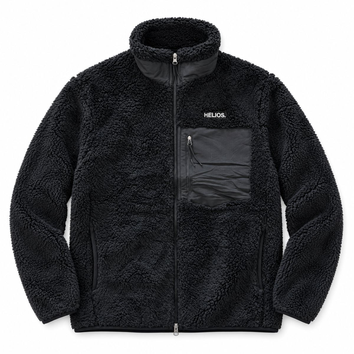 HELIOS Fjord Quilted, fleecevest, zwart