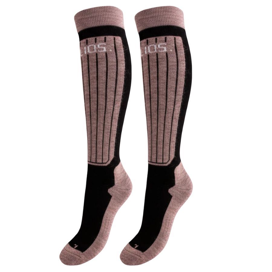 Helios Merino One 60, skisokken, 2 paar, pink
