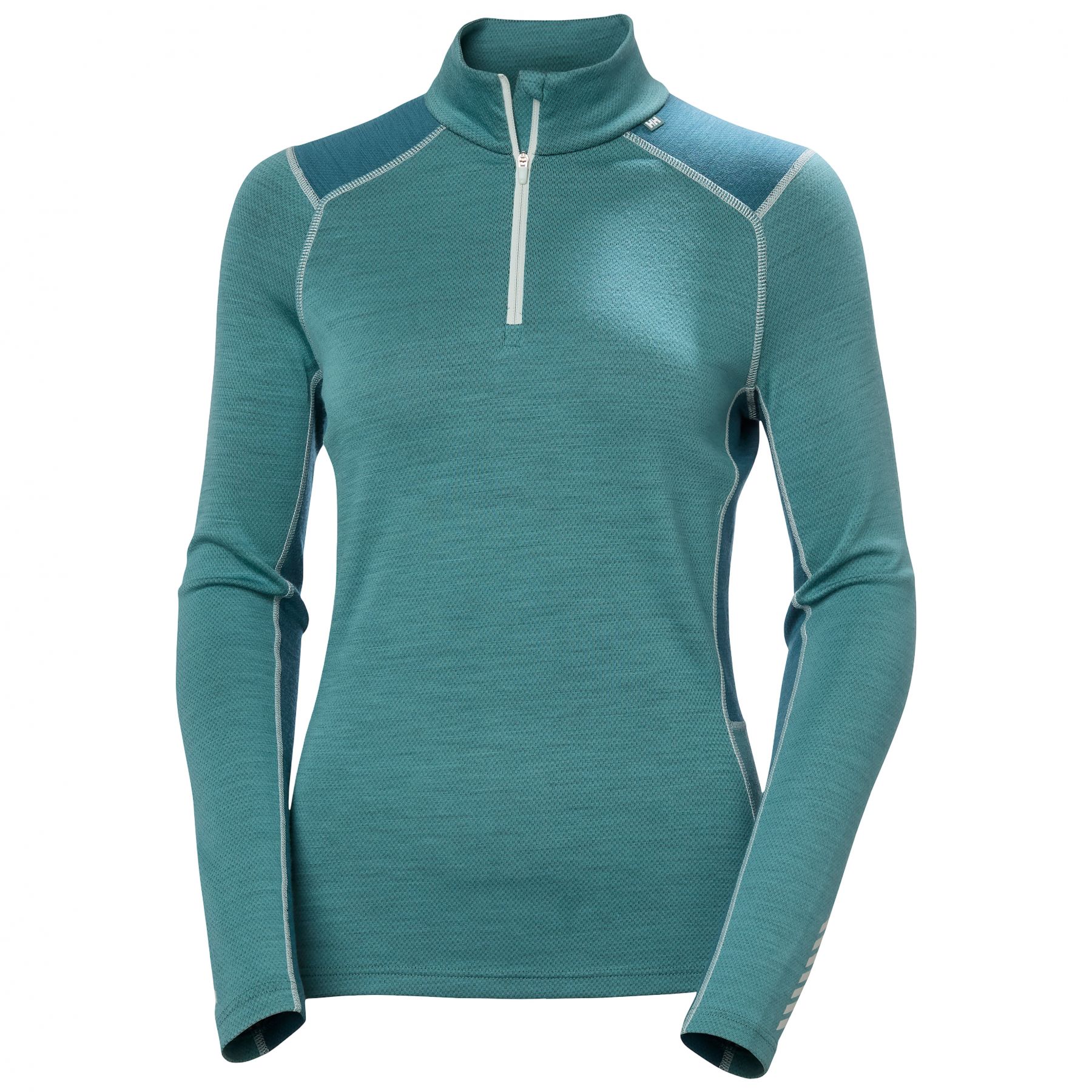 Helly Hansen Lifa Merino Middengewicht 1/2-rits, dames, groen