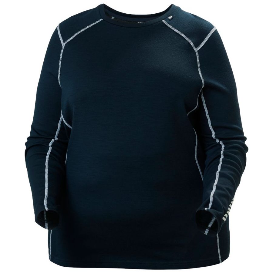 Helly Hansen Lifa Merino Midweight Crew Plus, dames, navy