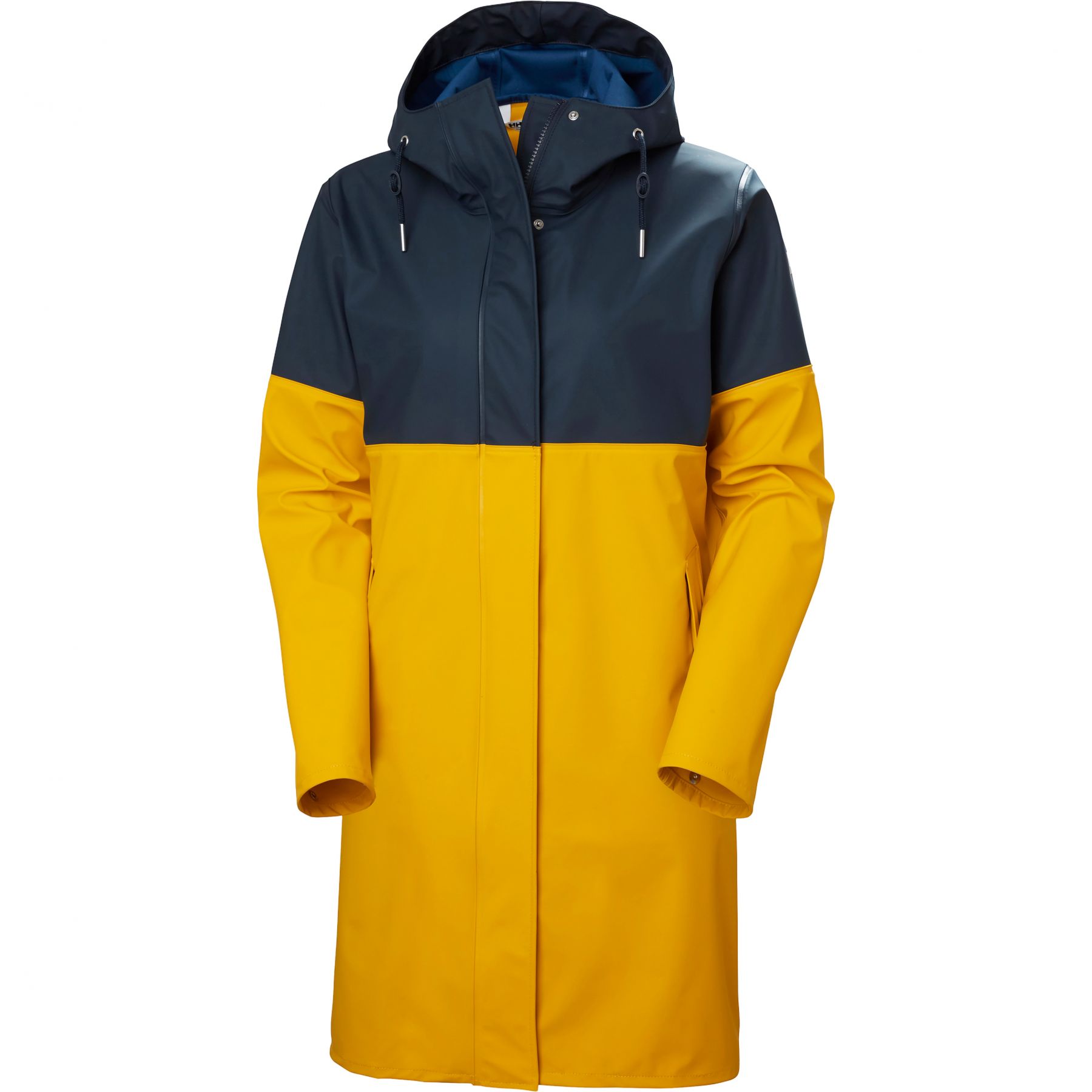 Helly Hansen Moss Block PU, regenjas, dames, geel/blauw