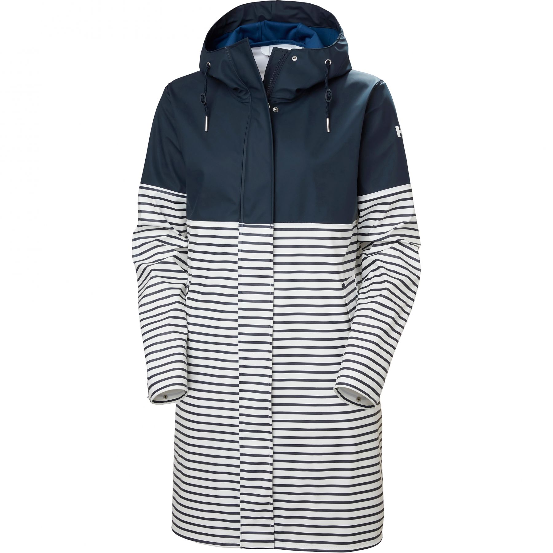 Helly Hansen Moss Block PU, regenjas, dames, navy/wit