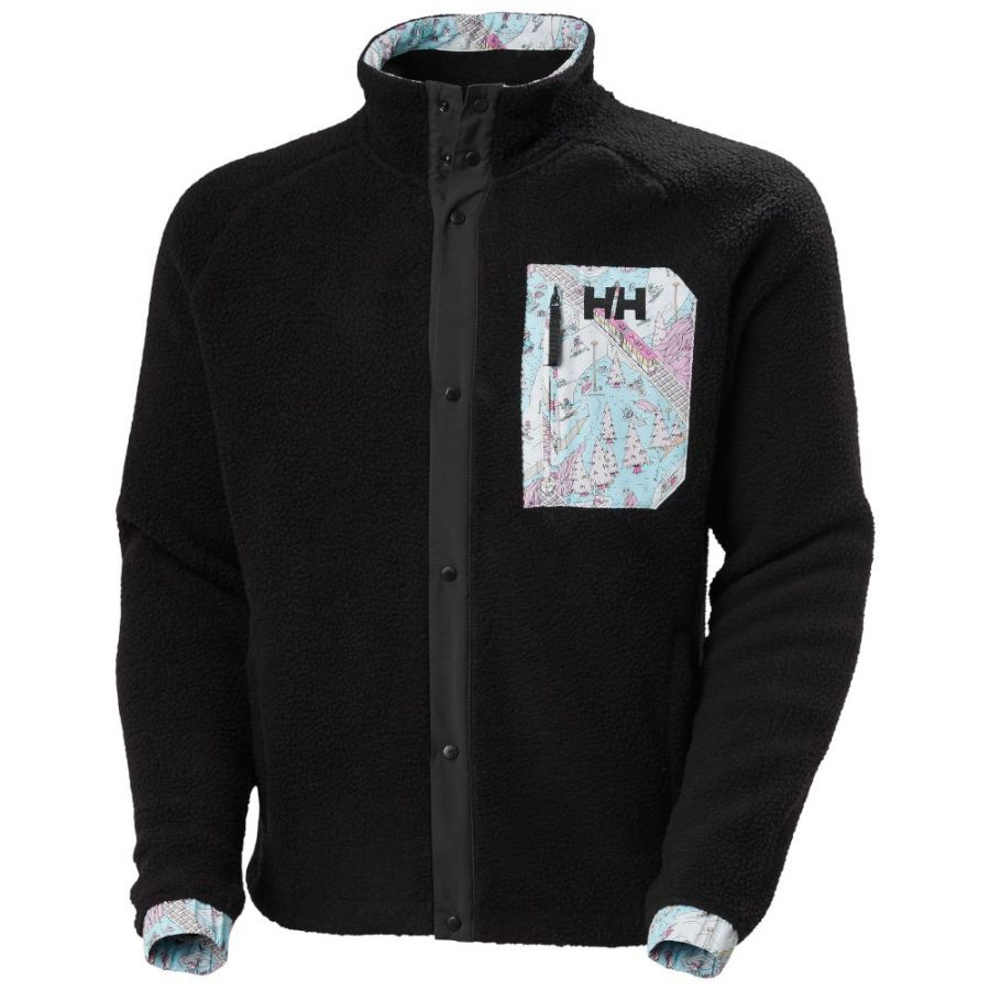Helly Hansen Panorama Pile Snap, fleecejack, heren, zwart